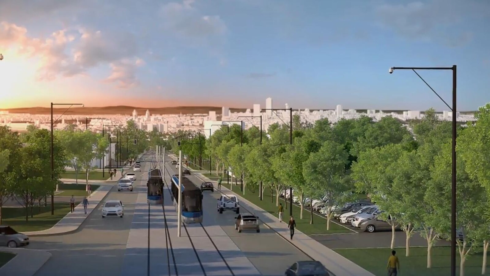 Esquisse du projet de tramway à Québec