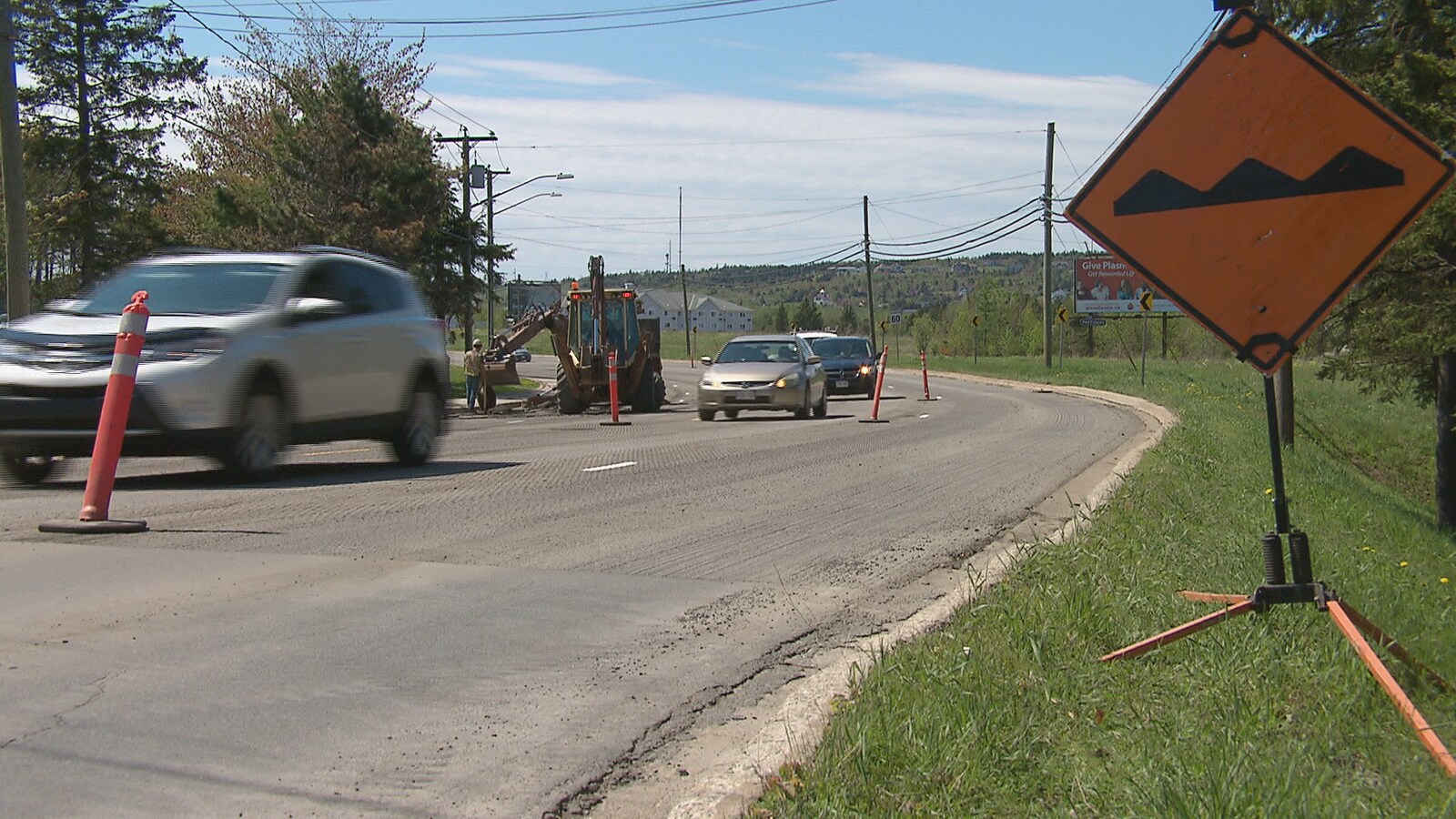 Travaux sur le chemin Mountain, à Moncton