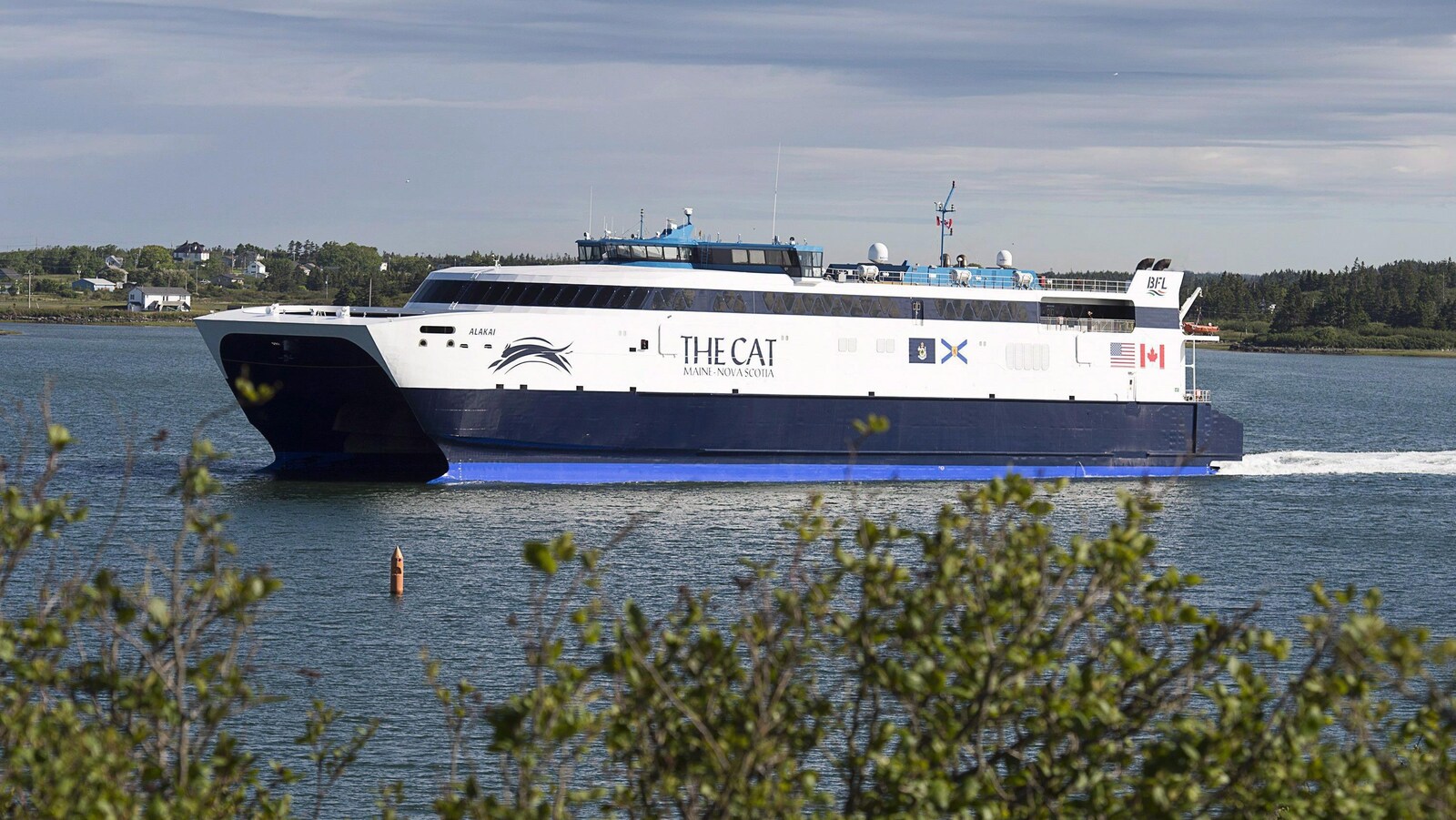 Le traversier sur l'eau à Yarmouth.