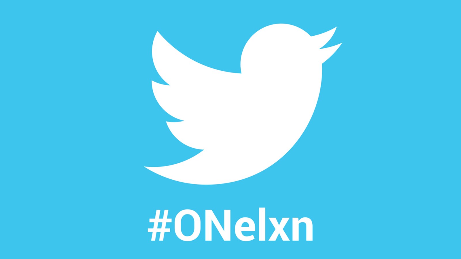 Logo de Twitter avec le #ONelxn