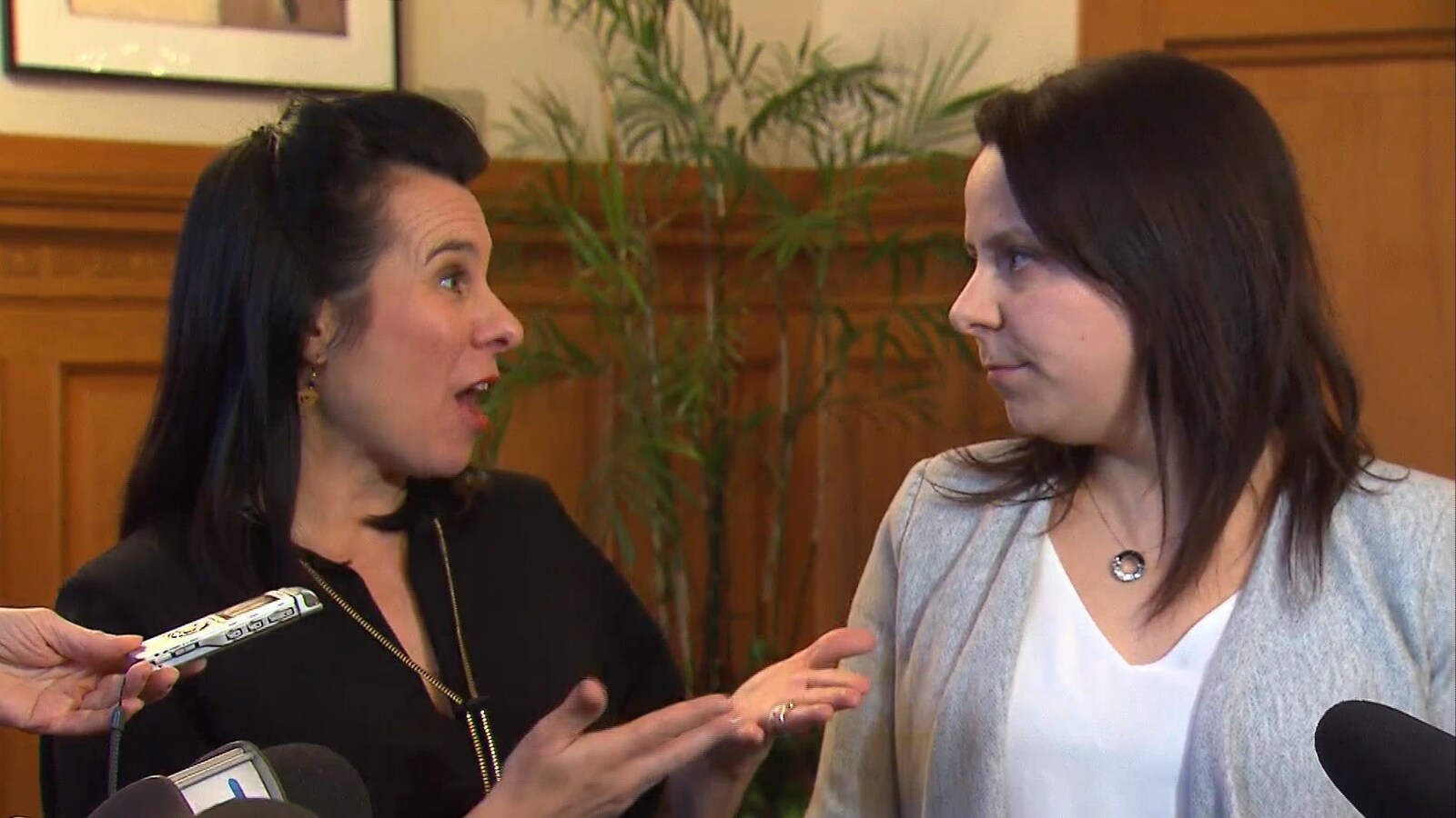 Valérie Plante et Caroline Bourgeois