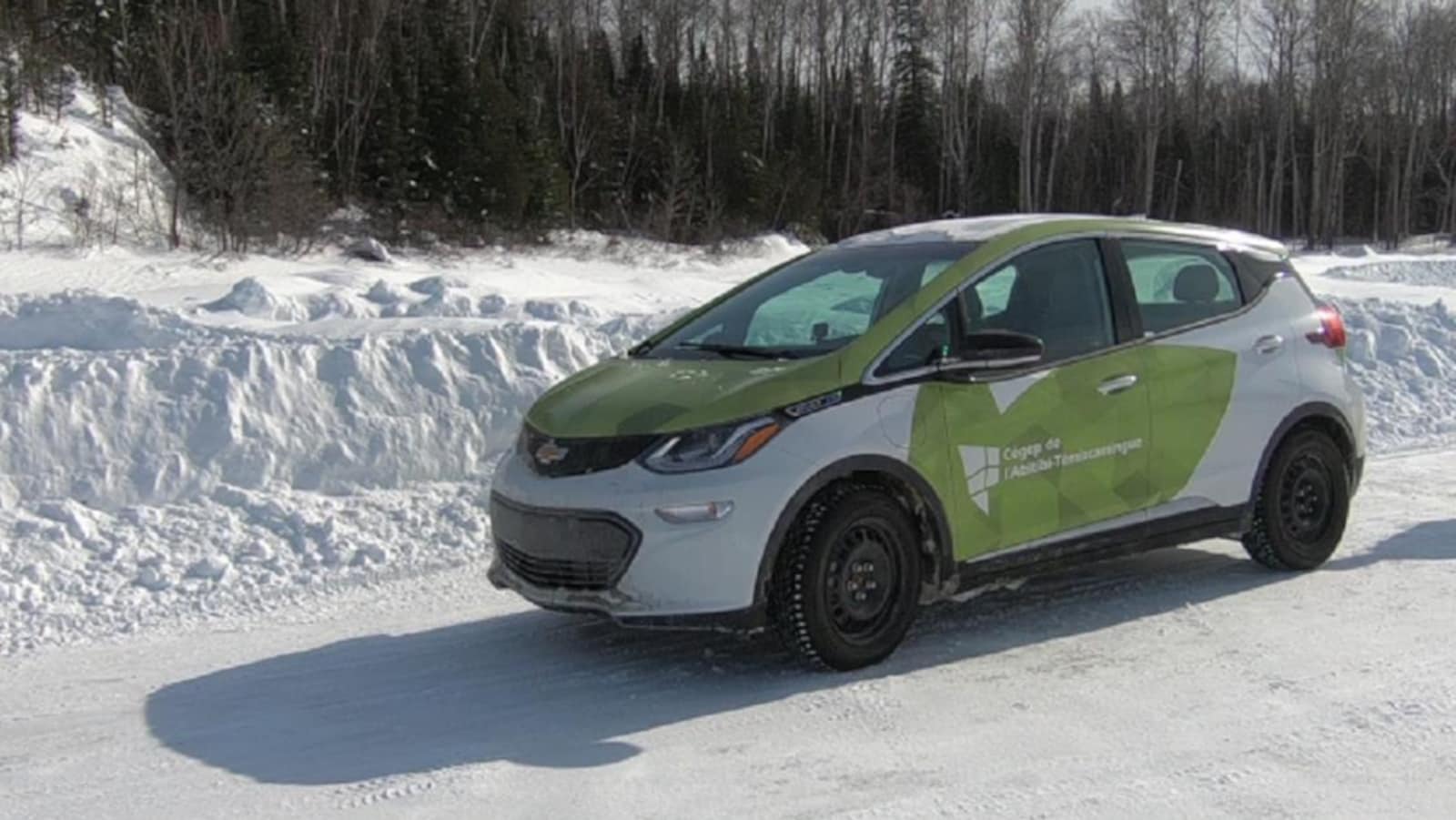 Un véhicule électrique en hiver