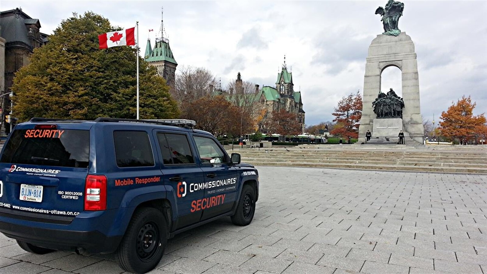 Un véhicule de l'entreprise Commissionnaires à Ottawa.