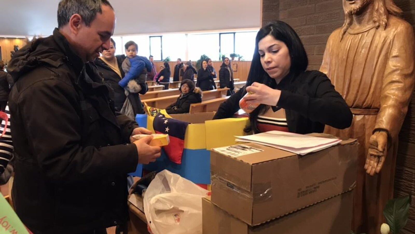 Collecte de dons pour le peuple vénézuélien à Québec