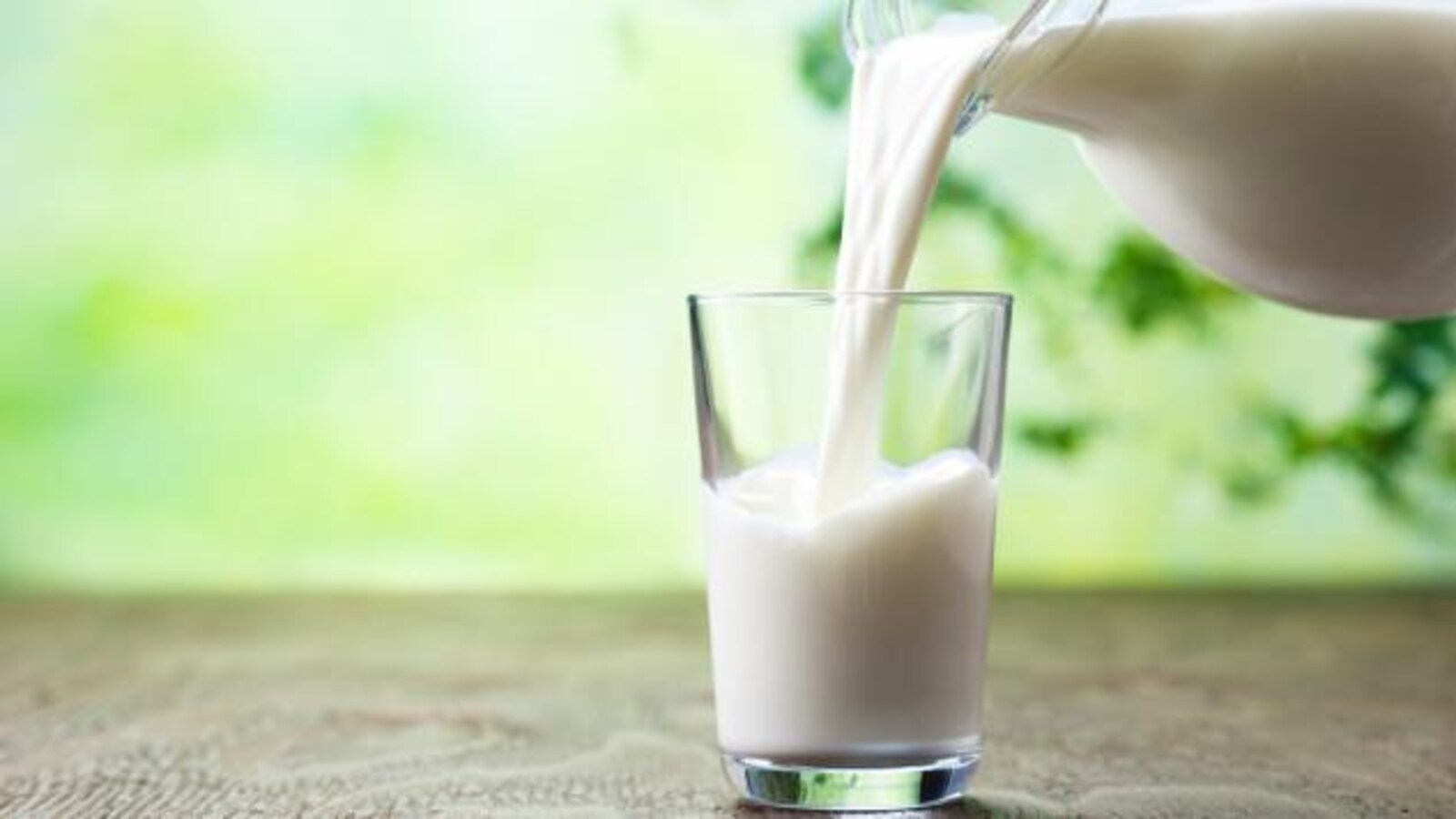 Un verre de lait.