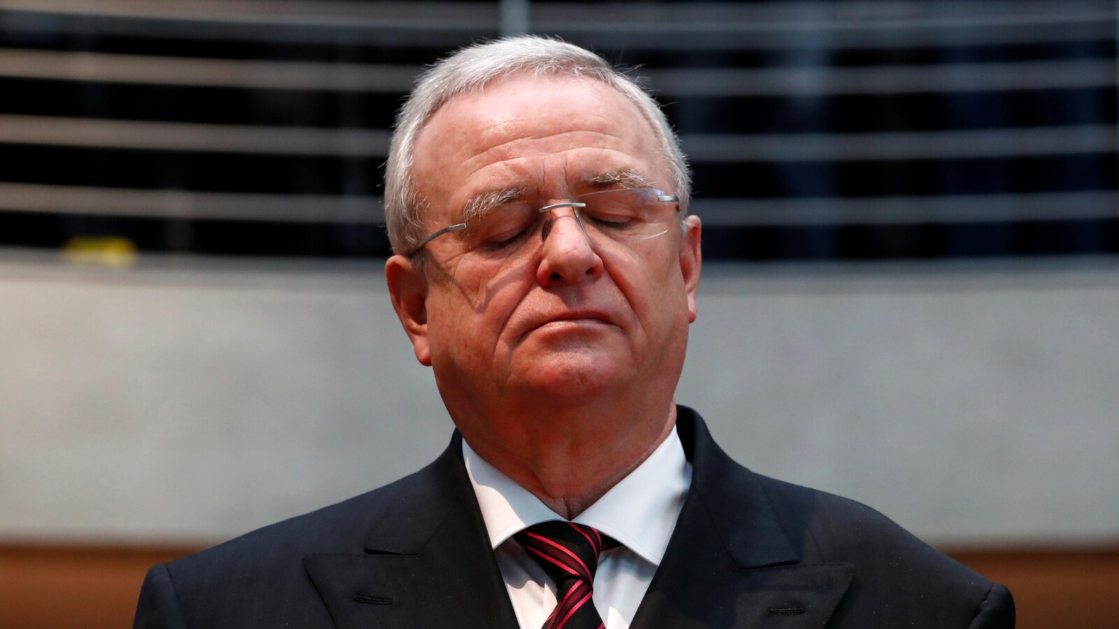 L'ex-PDG de Volkswagen Martin Winterkorn lors de son témoignage devant un comité parlementaire à Berlin en 2017.