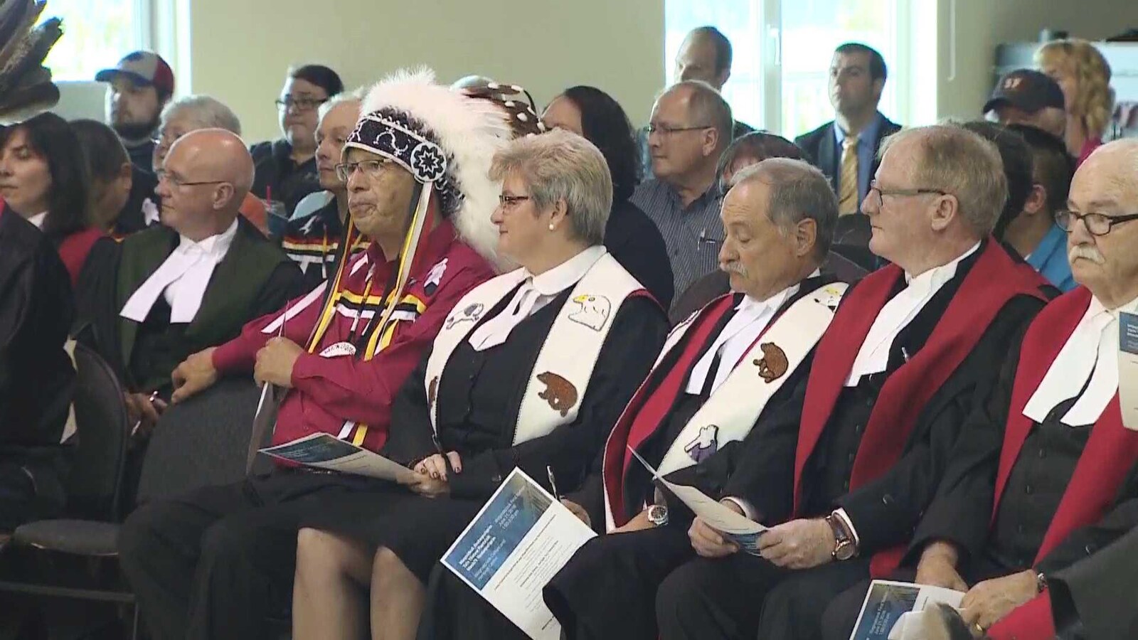 Inauguration du tribunal à Wagmatcook, en Nouvelle-Écosse, le 21 juin 2018.