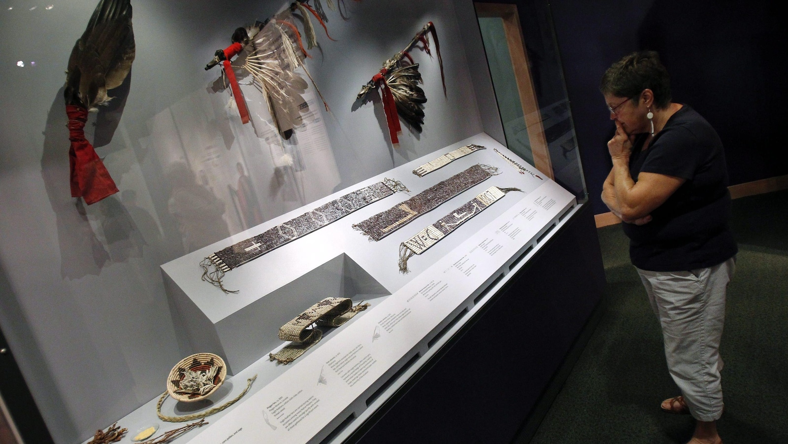 Tissage de coquillages de la collection du musée national des Indiens d'Amérique