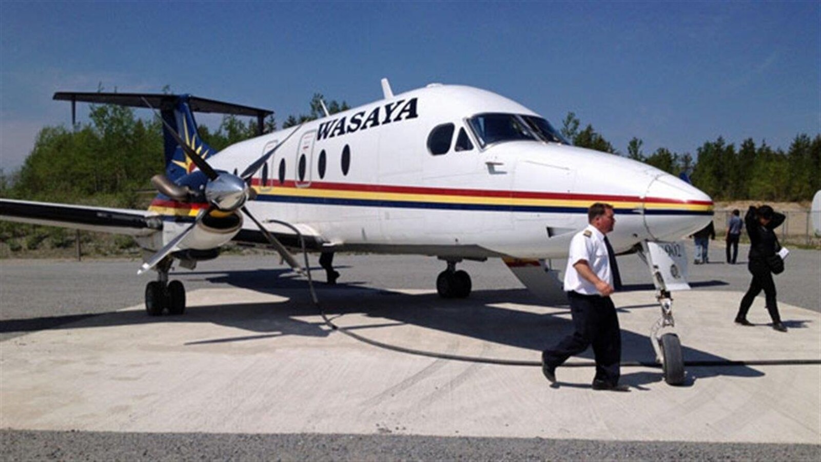 Un appareil de la compagnie aérienne Wasaya Airways.