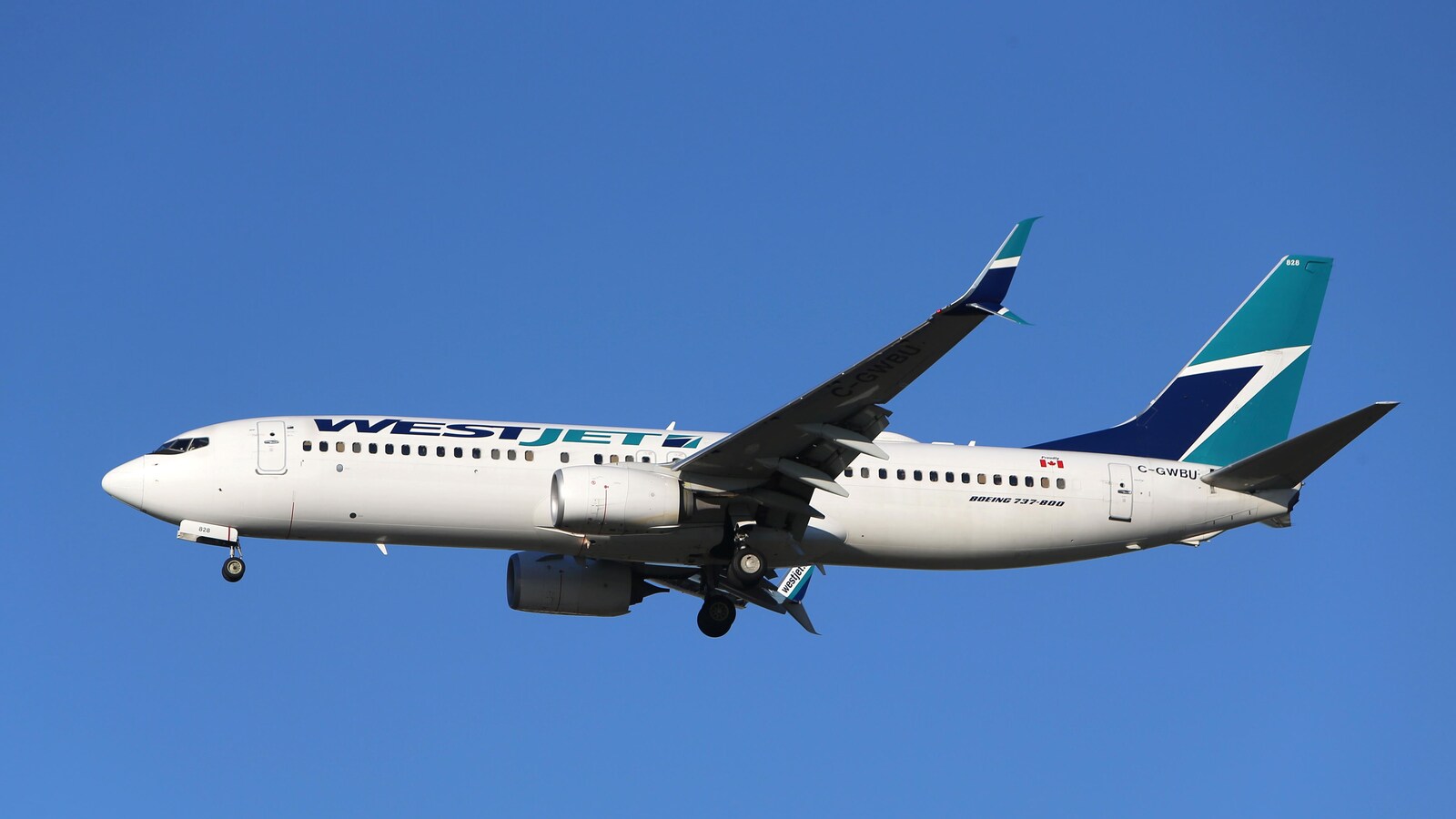 Un avion 737 de Boeing exploité par WestJet