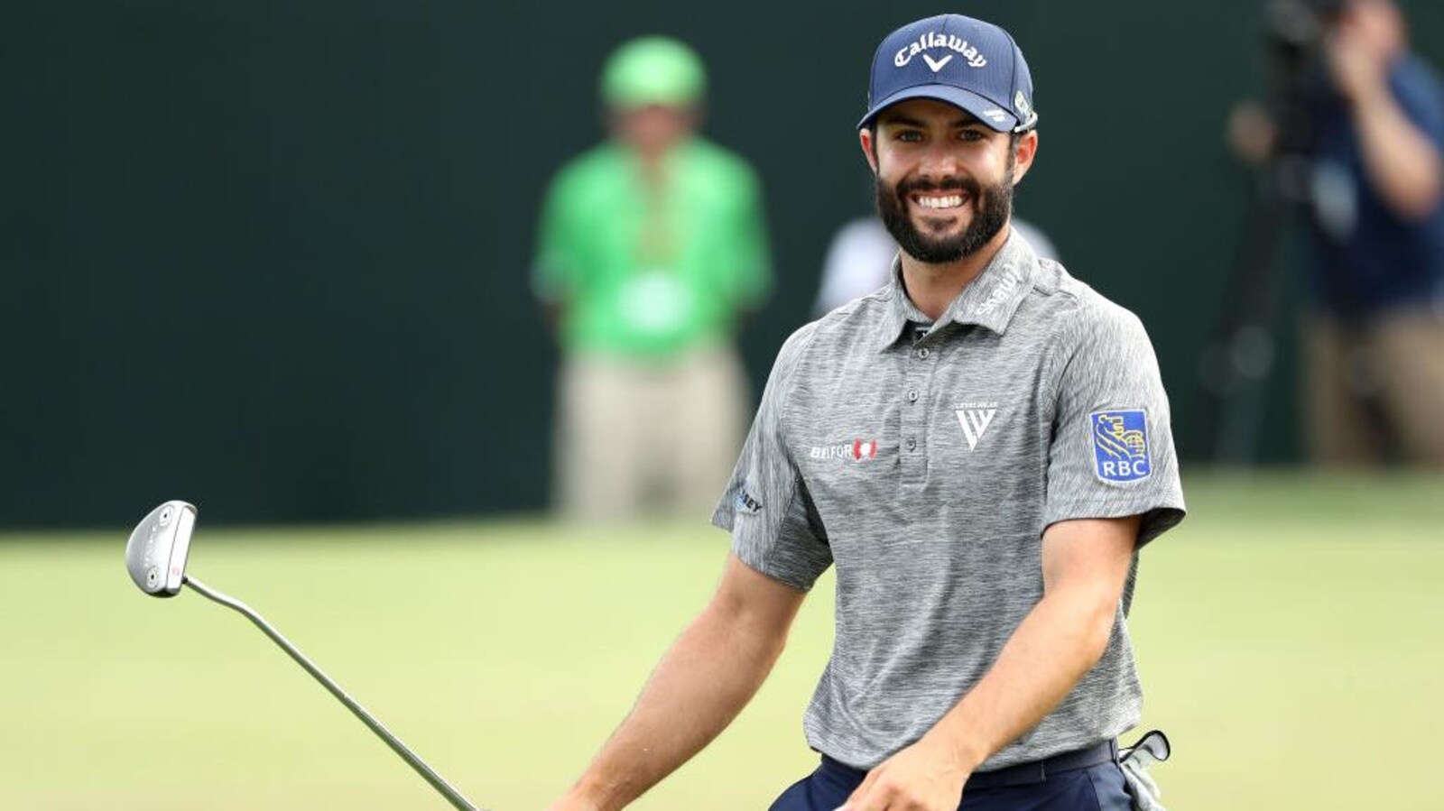 Adam Hadwin souriant.