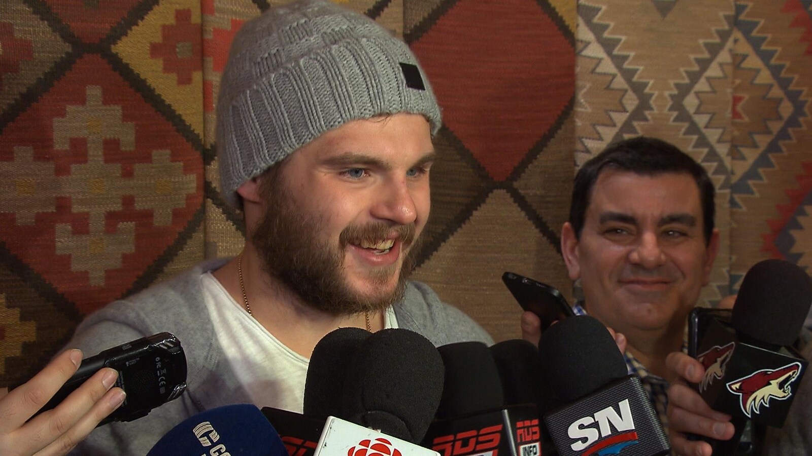 Alex Galchenyuk s'est livré de façon candide aux nombreux représentants de la presse sportive montréalaise