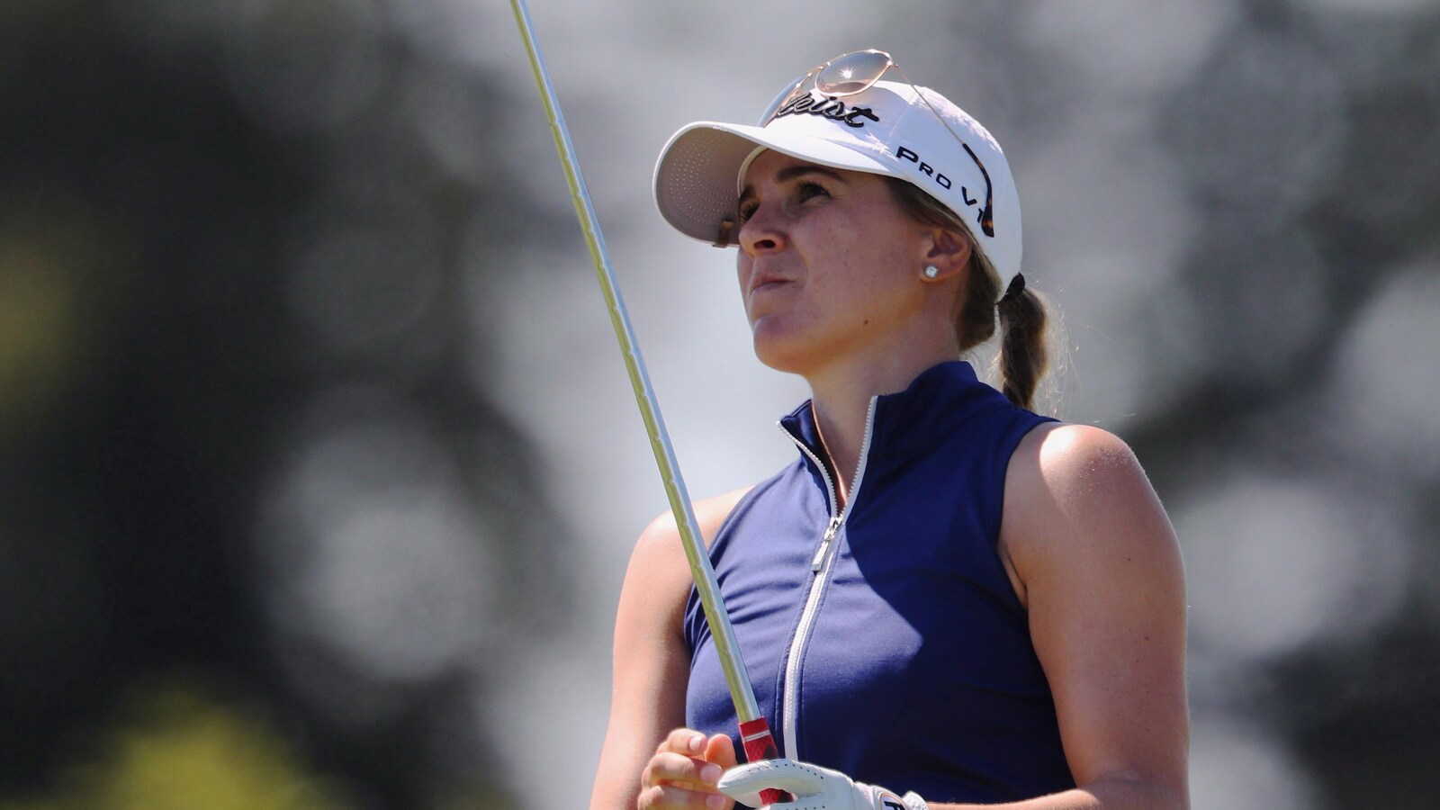 La golfeuse Anne-Catherine Tanguay lors d'une ronde de golf