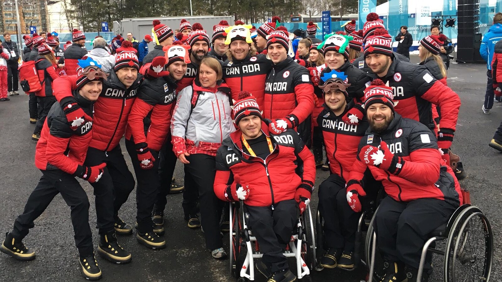 L'équipe paralympique canadienne à Pyeongchang en 2018