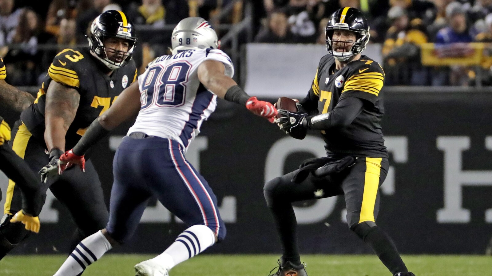 Ben Roethlisberger (à droite)