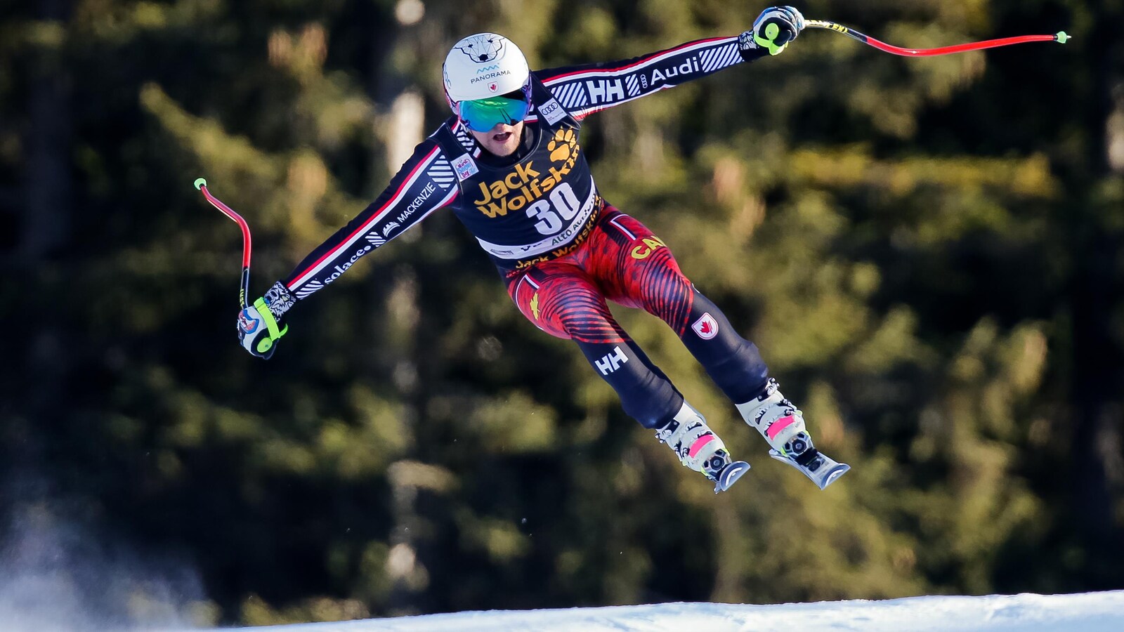 Benjamin Thomsen en pleine descente