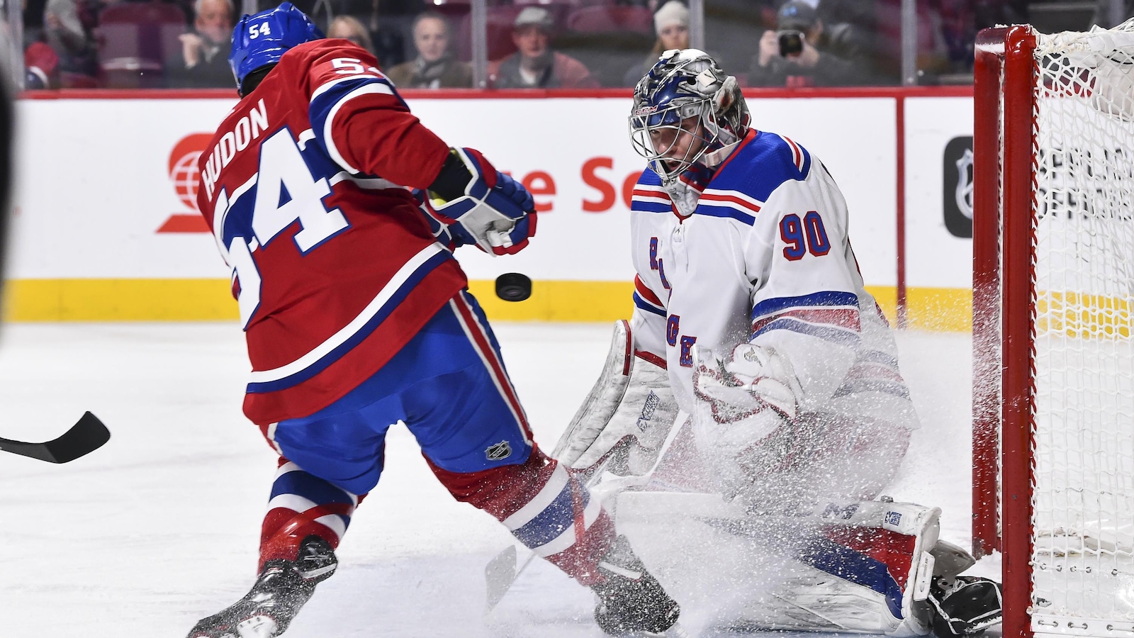 Charles Hudon (no 54) et Alexandar Georgiev (no 90)