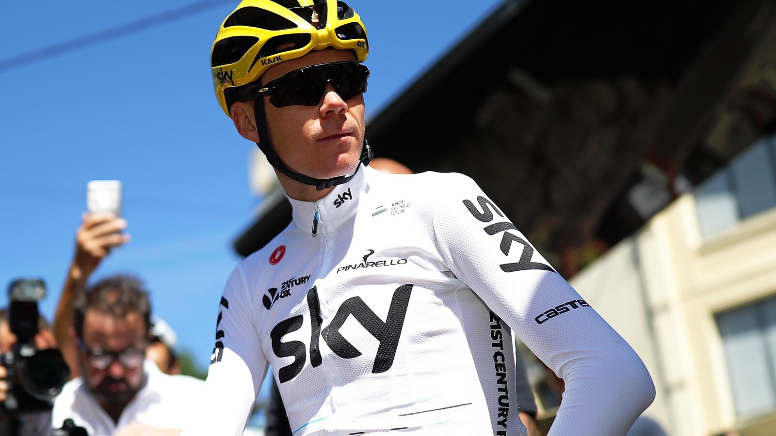 Chris Froome pensif avant le départ