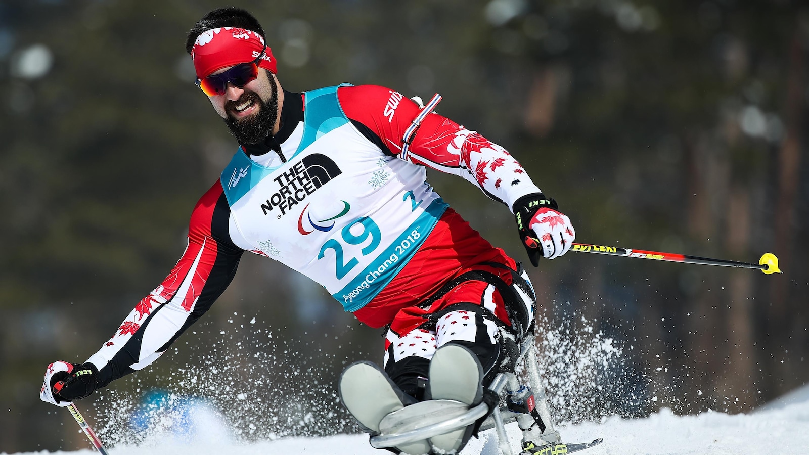 Le fondeur canadien Collin Cameron a pris le 5e rang du 15 km assis en paraski de fond