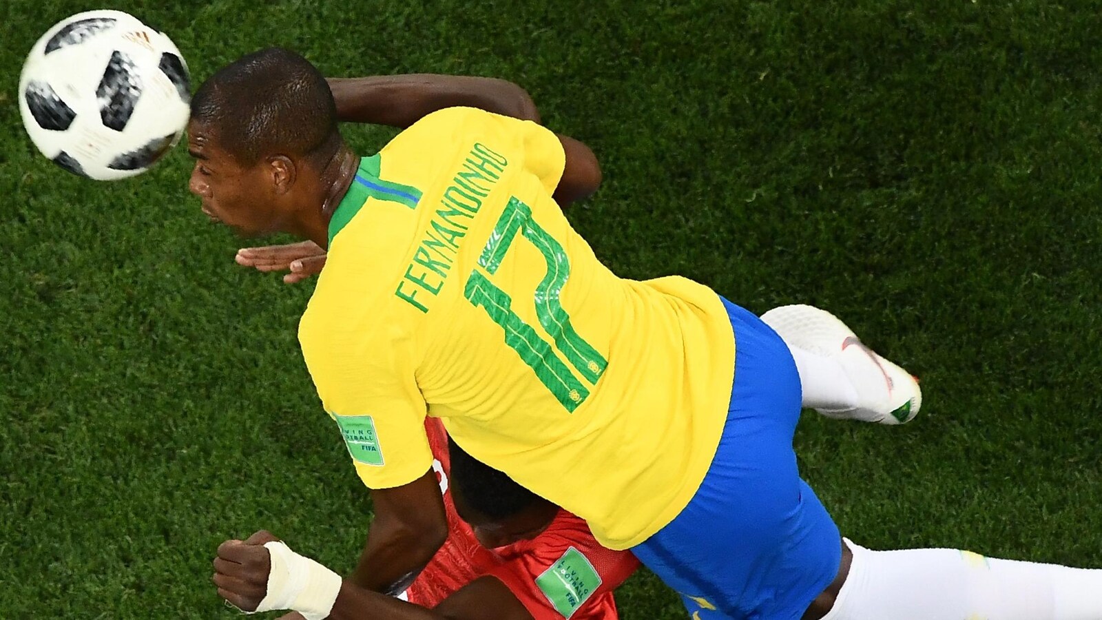 Le Brésilien lors du match contre la Suisse au Mondial de 2018 en Russie