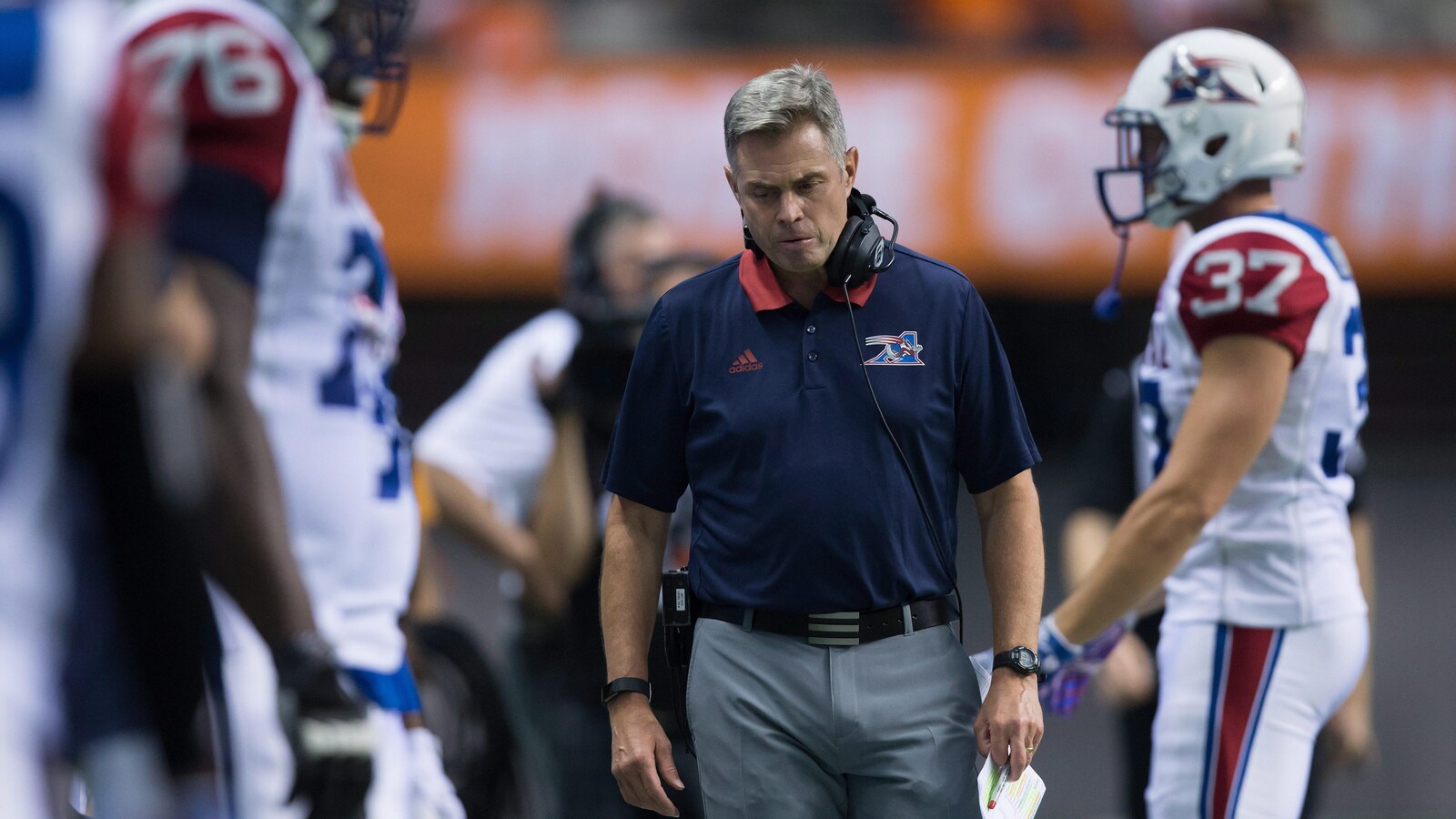 Jacques Chapdelaine à l'époque de son passage à la barre des Alouettes de Montréal