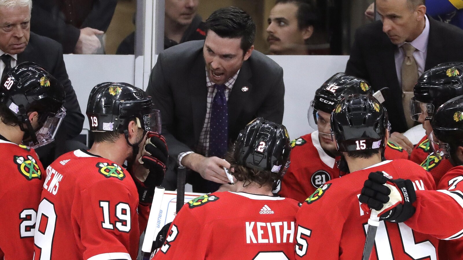 Jeremy Colliton, entraîneur-chef des Blackhawks de Chicago