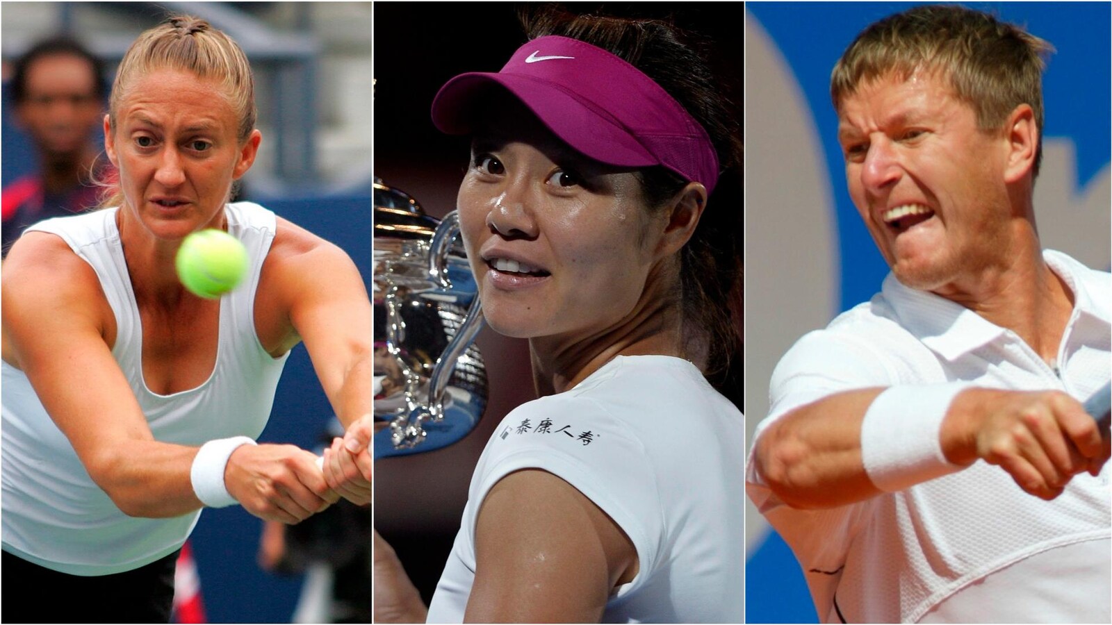 Mary Pierce, Li Na et Yevgeny Kafelnikov