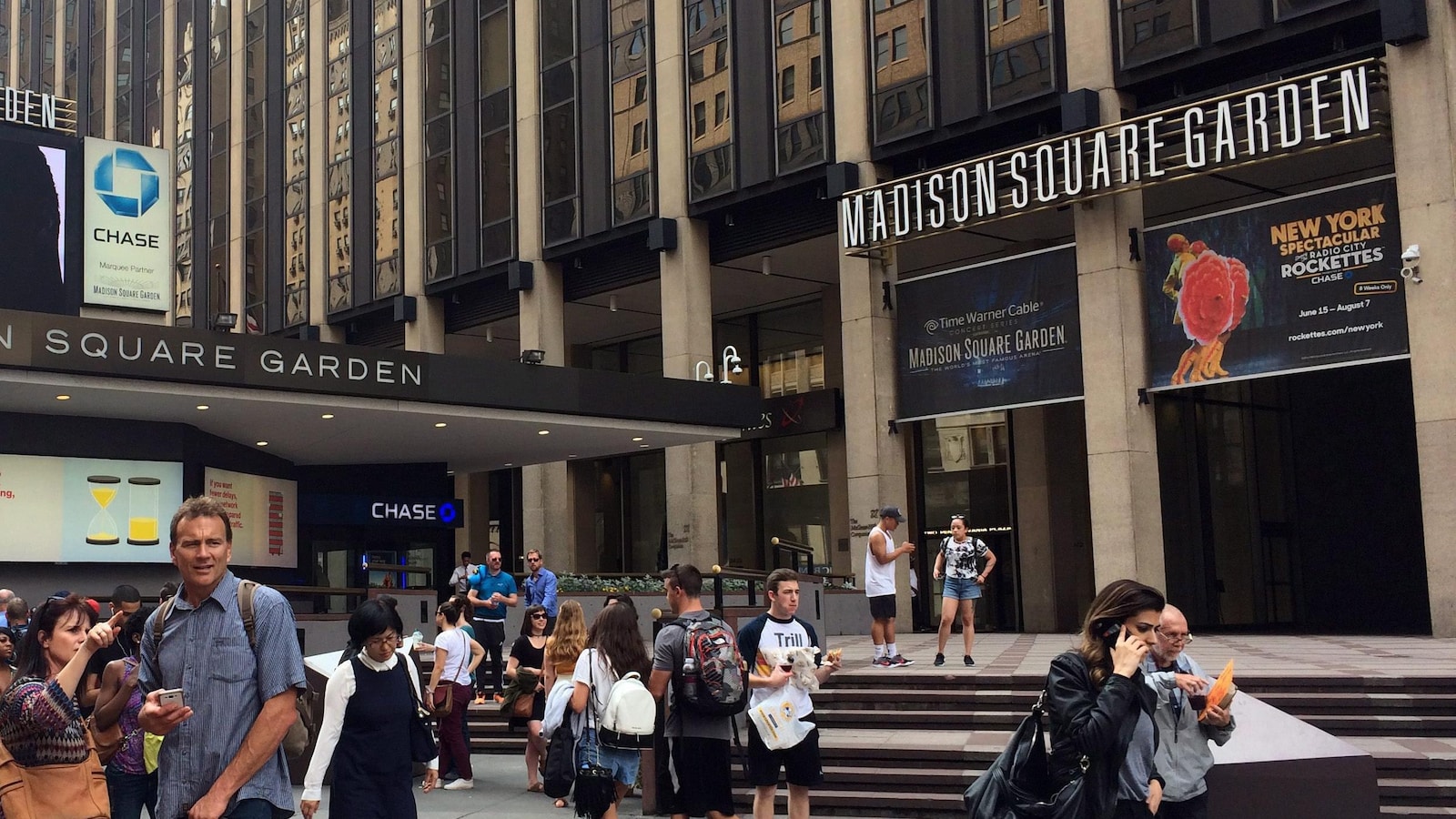 La façade du Madison Square Garden, à New York