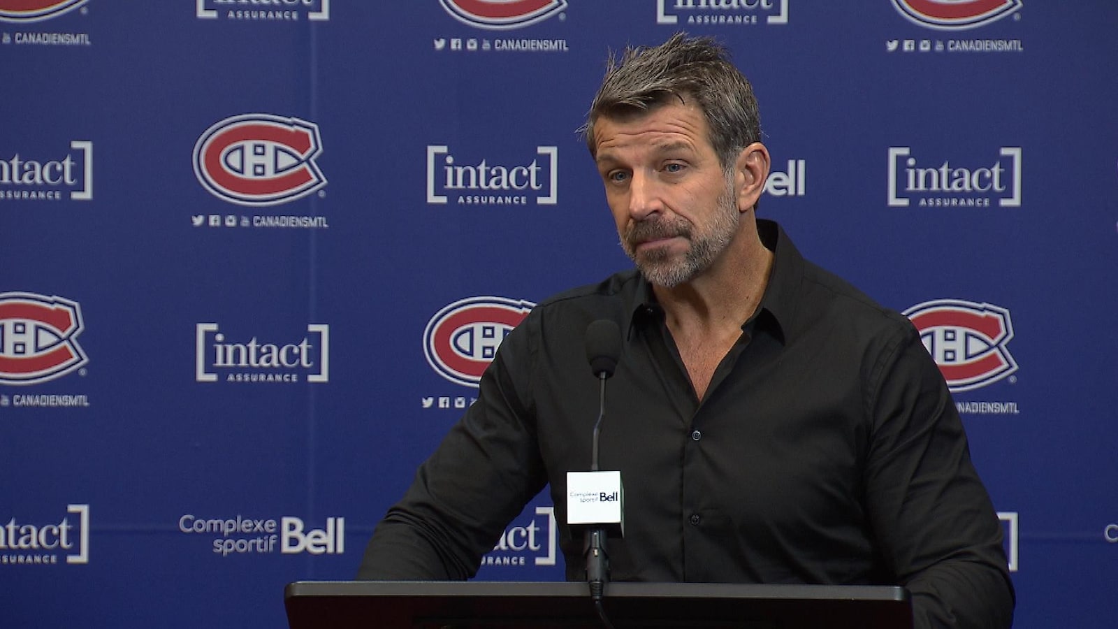 Marc Bergevin en conférence de presse