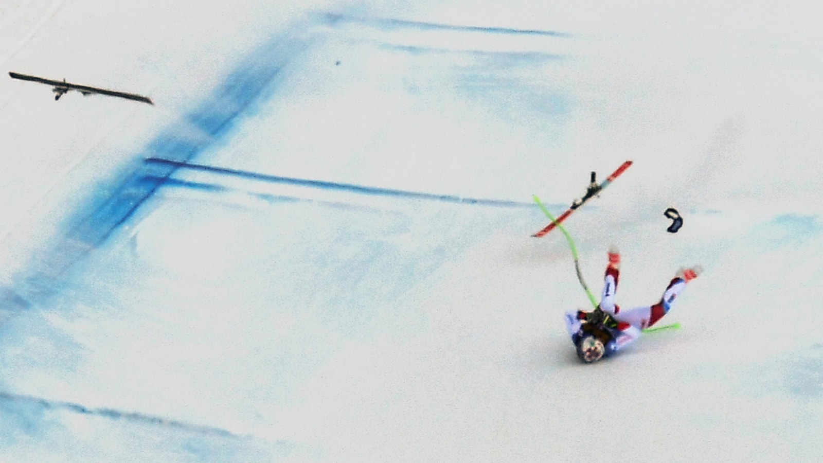 La chute de Marc Gisin à Val Gardena
