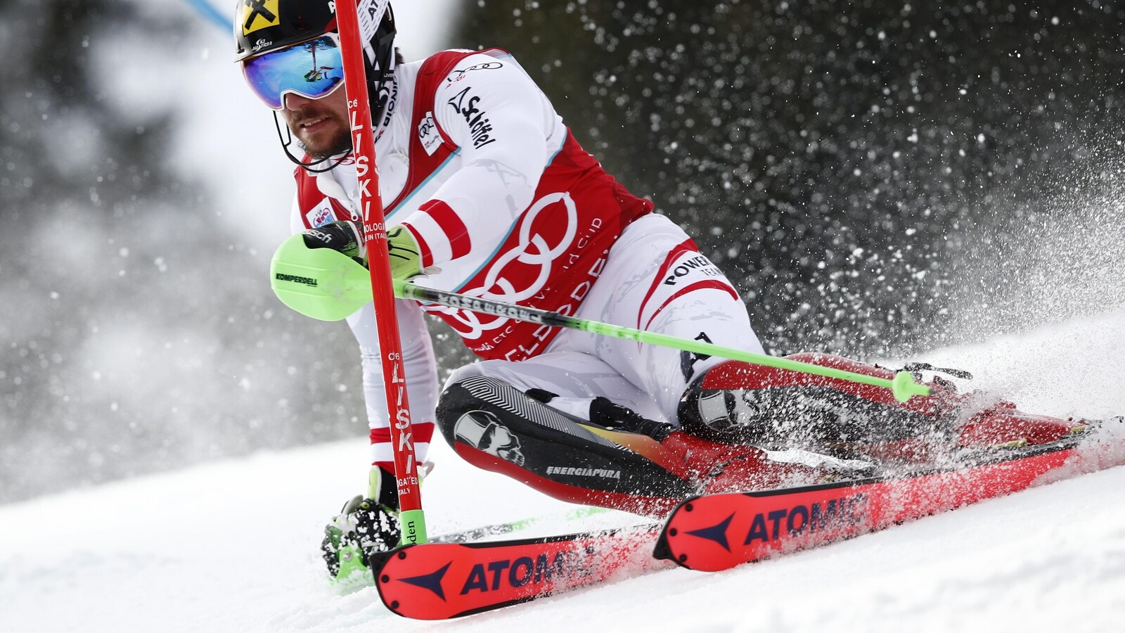 Marcel Hirscher au slalom d'Adelboden