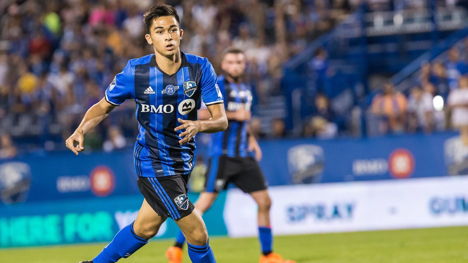 Le milieu de terrain de l'Impact Mathieu Choinière