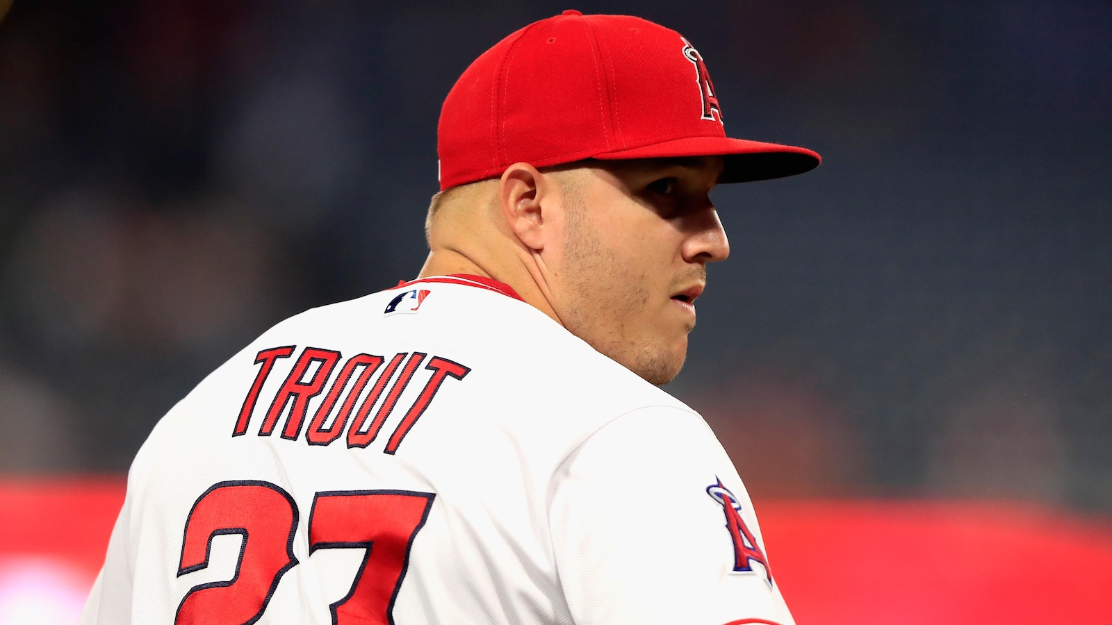 Mike Trout de dos