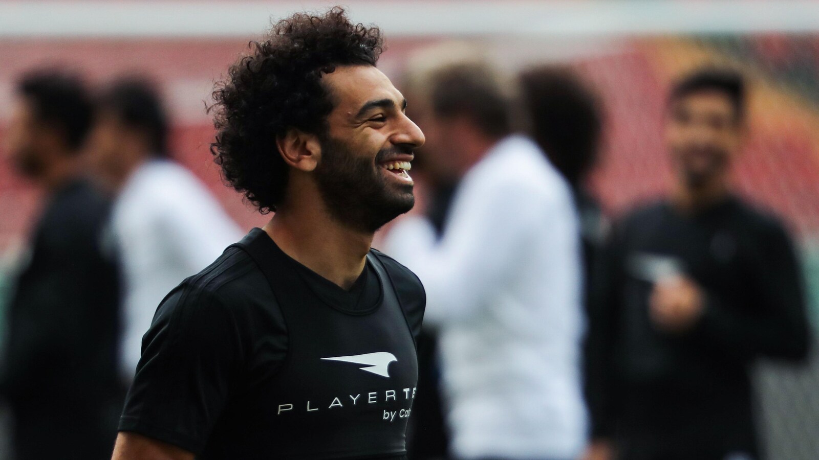 Mohamed Salah à l'entraînement avec l'Égypte