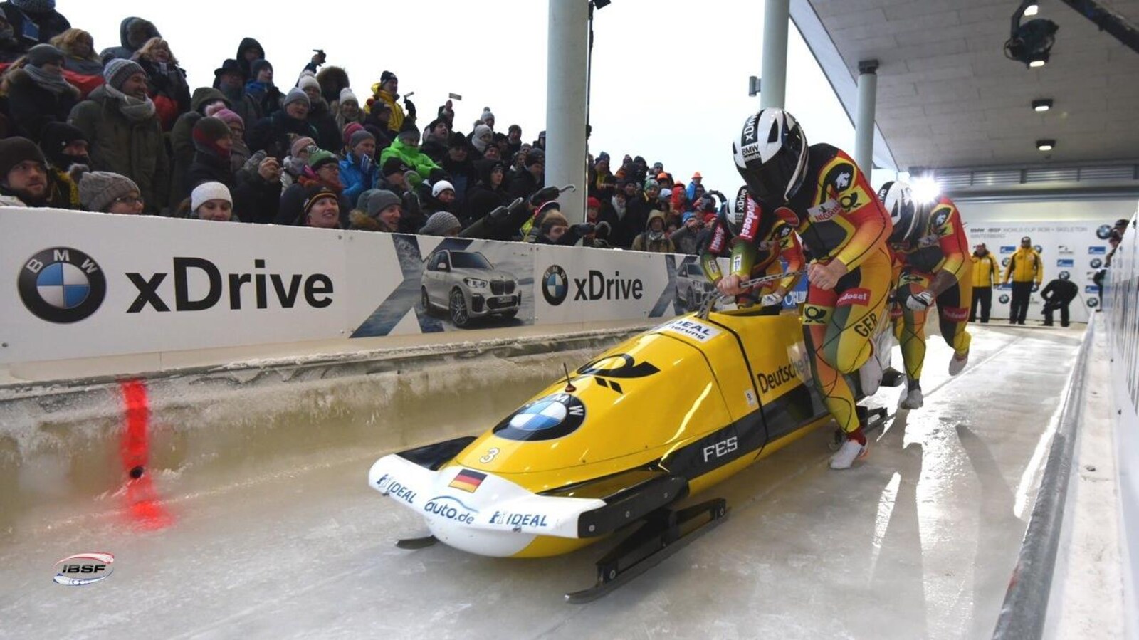 Nico Walther et ses coéquipiers allemands