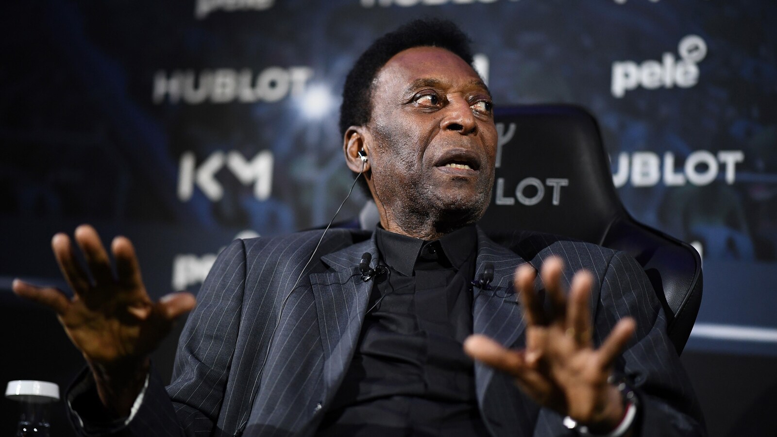 Pelé à Paris le 2 avril