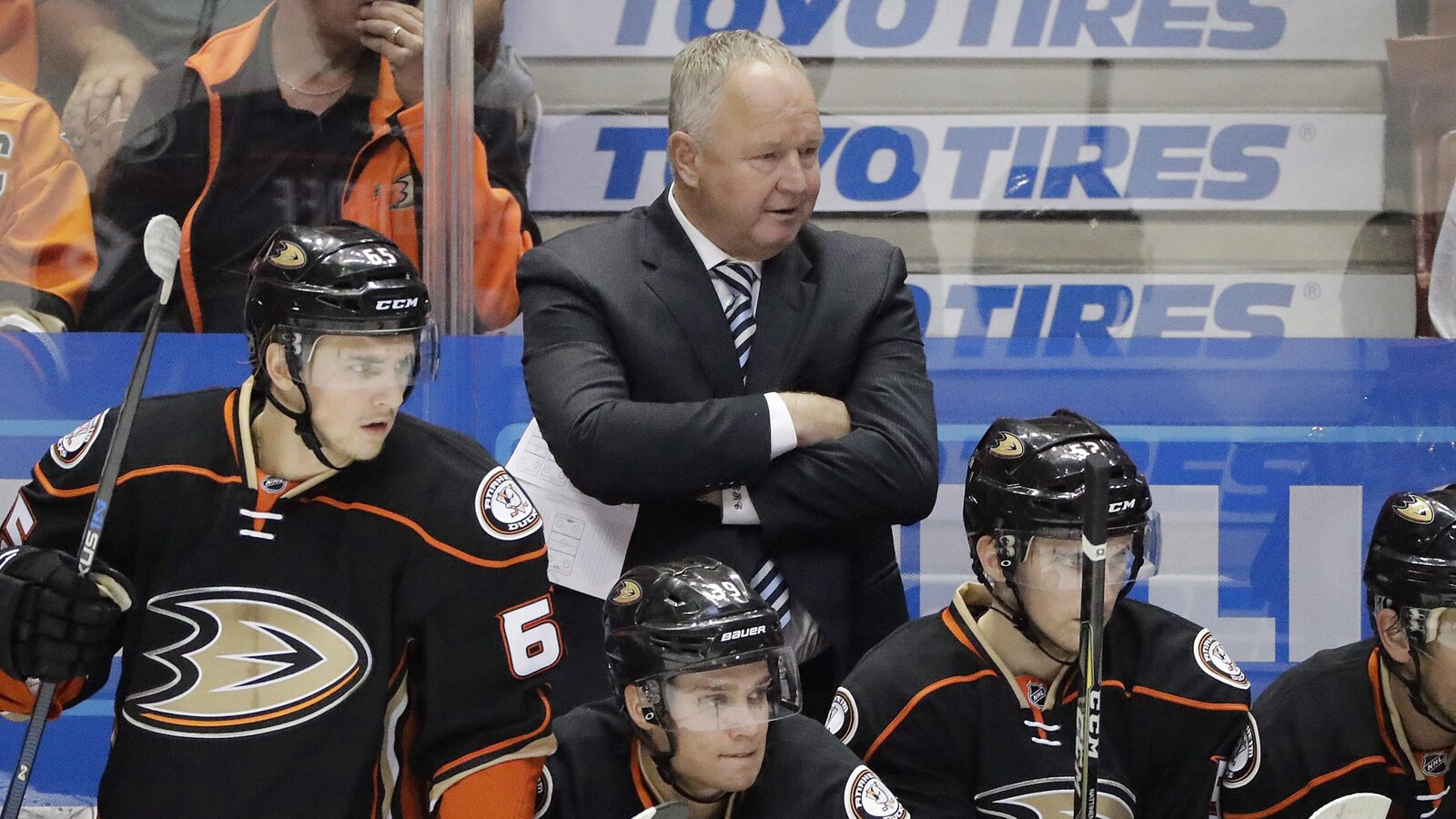 Randy Carlyle, derrière le banc des Ducks