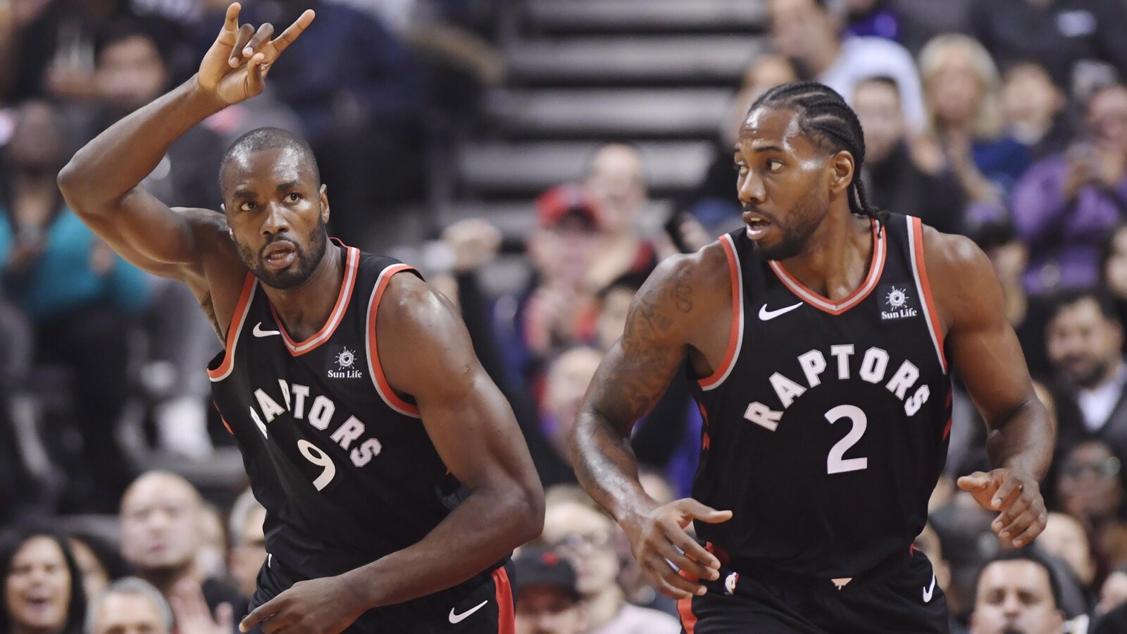 Serge Ibaka et Kawhi Leonard