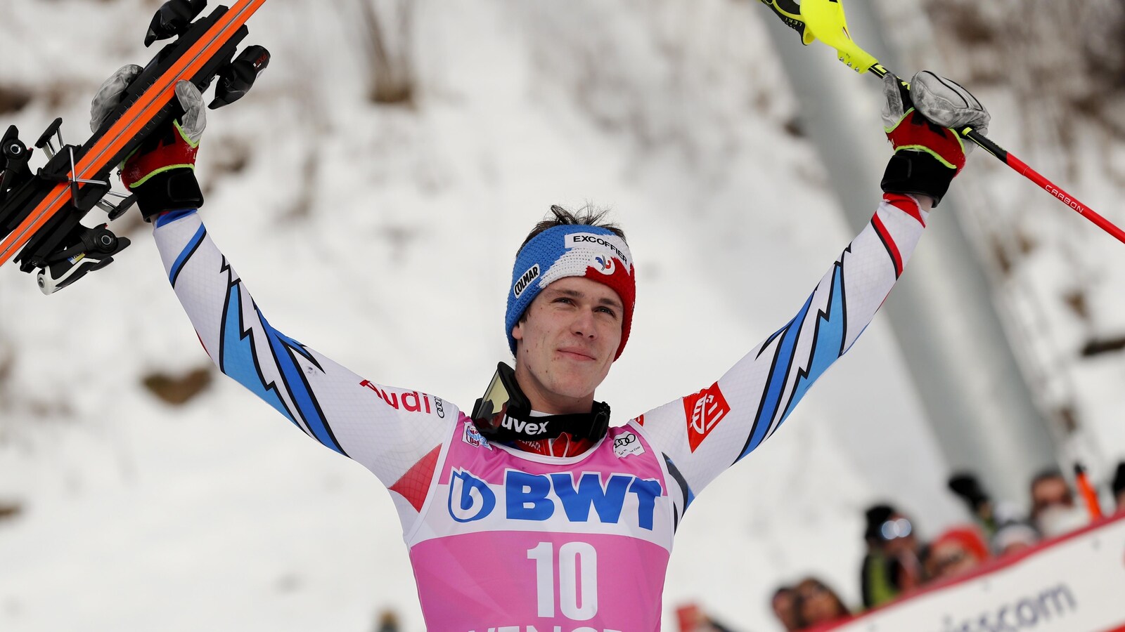 Clément Noël a récolté sa première victoire en Coupe du monde.