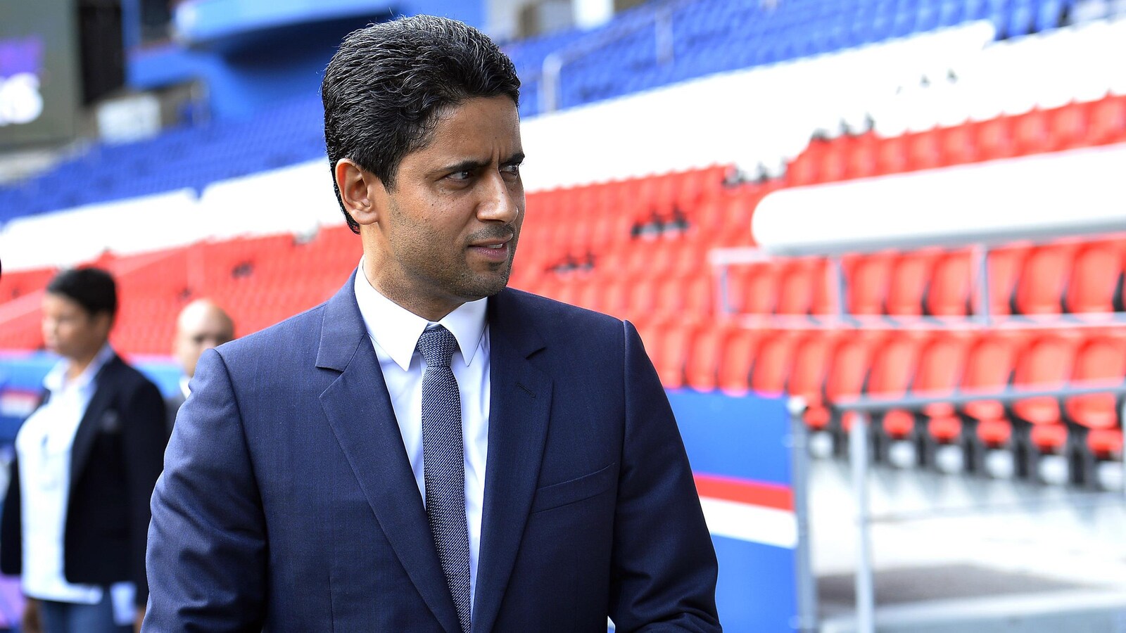 Le président du Paris Saint-Germain, Nasser Al-Khelaifi