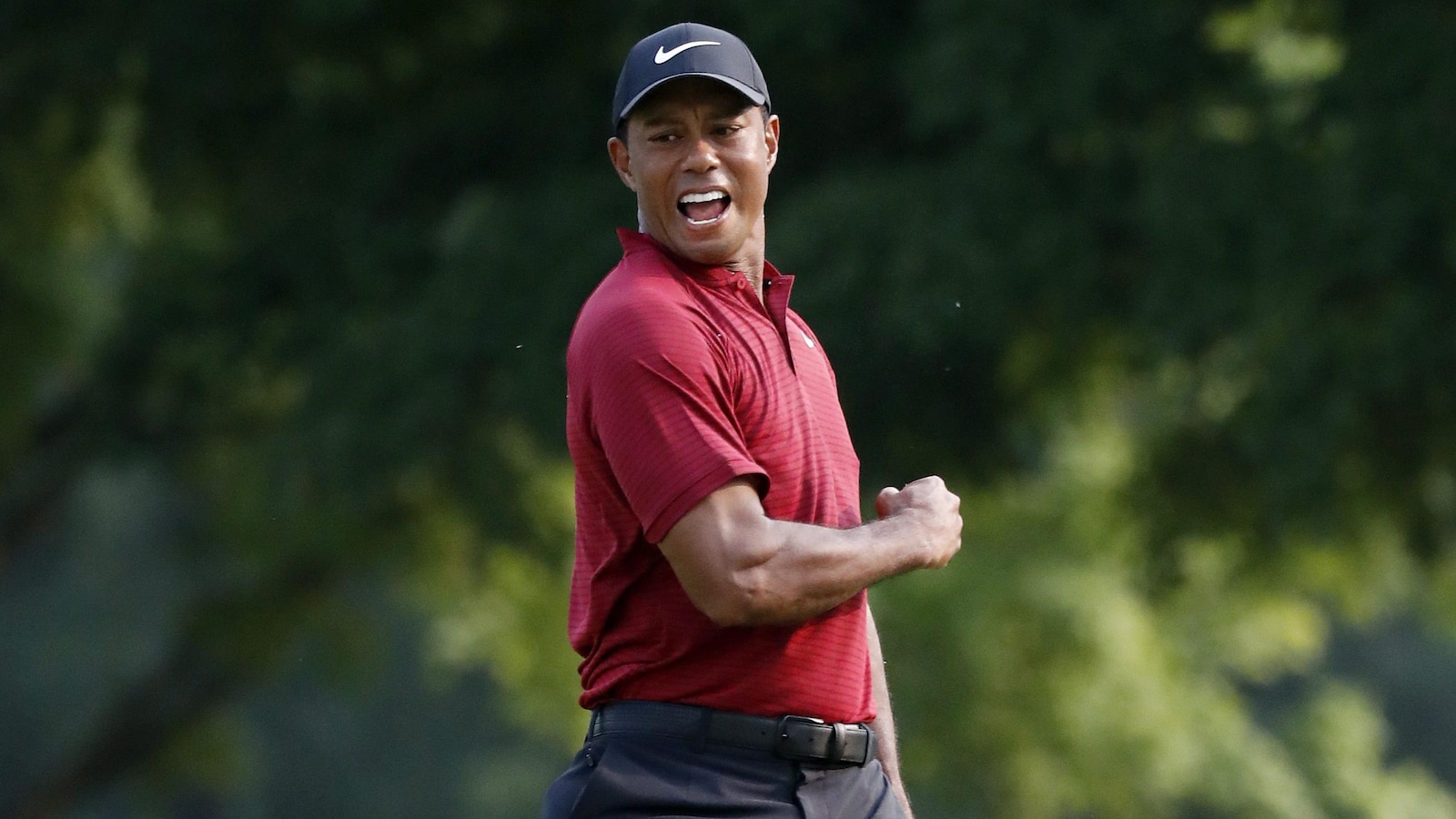 Tiger Woods souriant