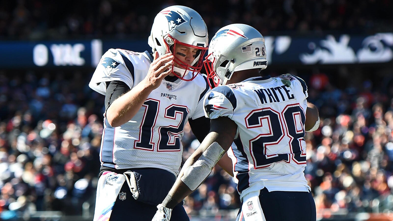 Tom Brady et James White