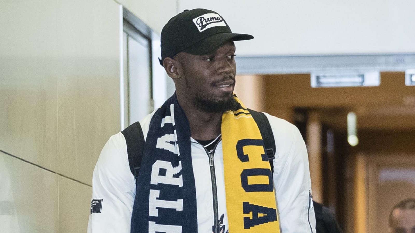 Usain Bolt arrive en Australie