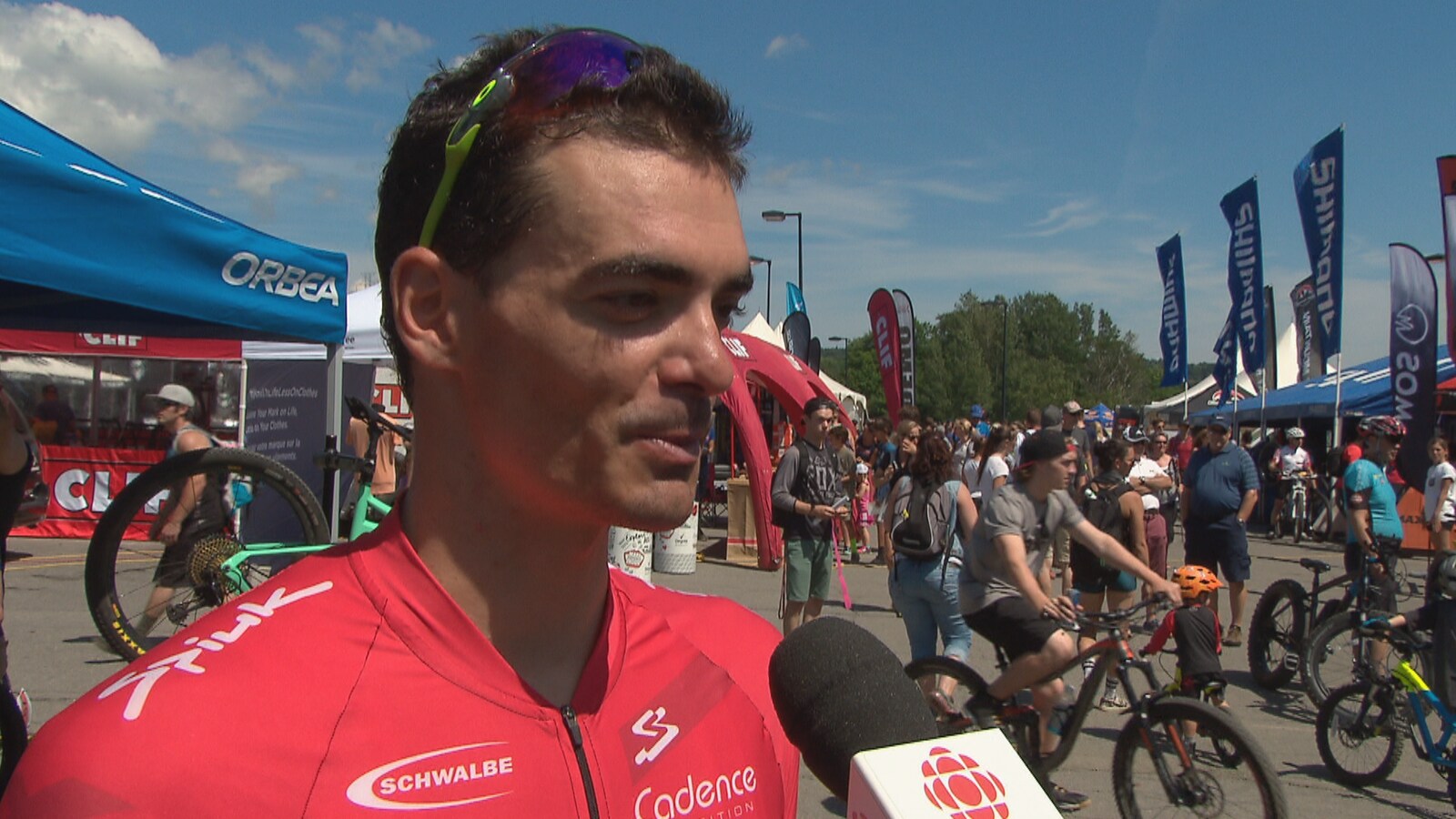 Le cycliste Raphaël Gagné