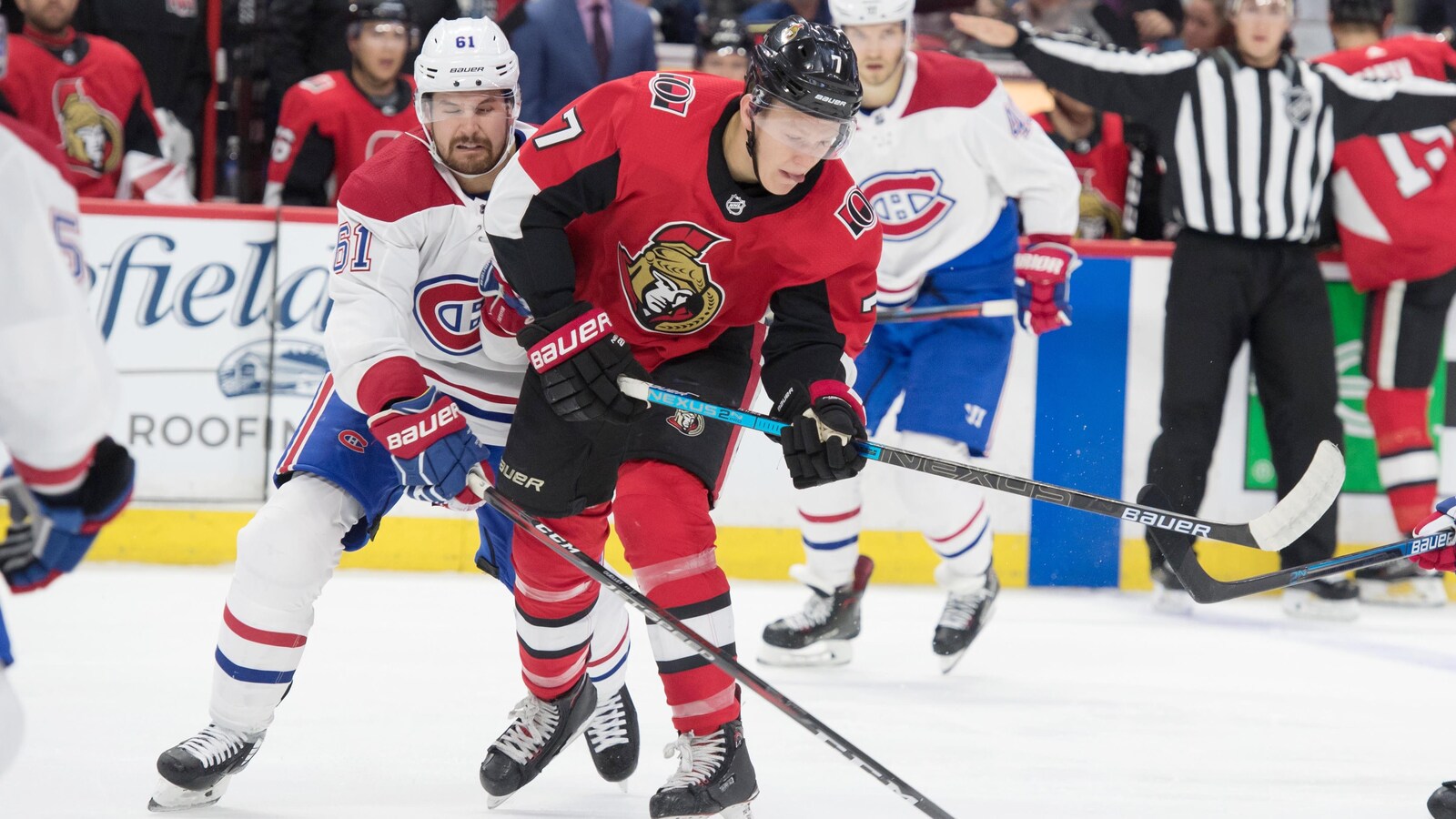 Xavier Ouellet et Brady Tkachuk