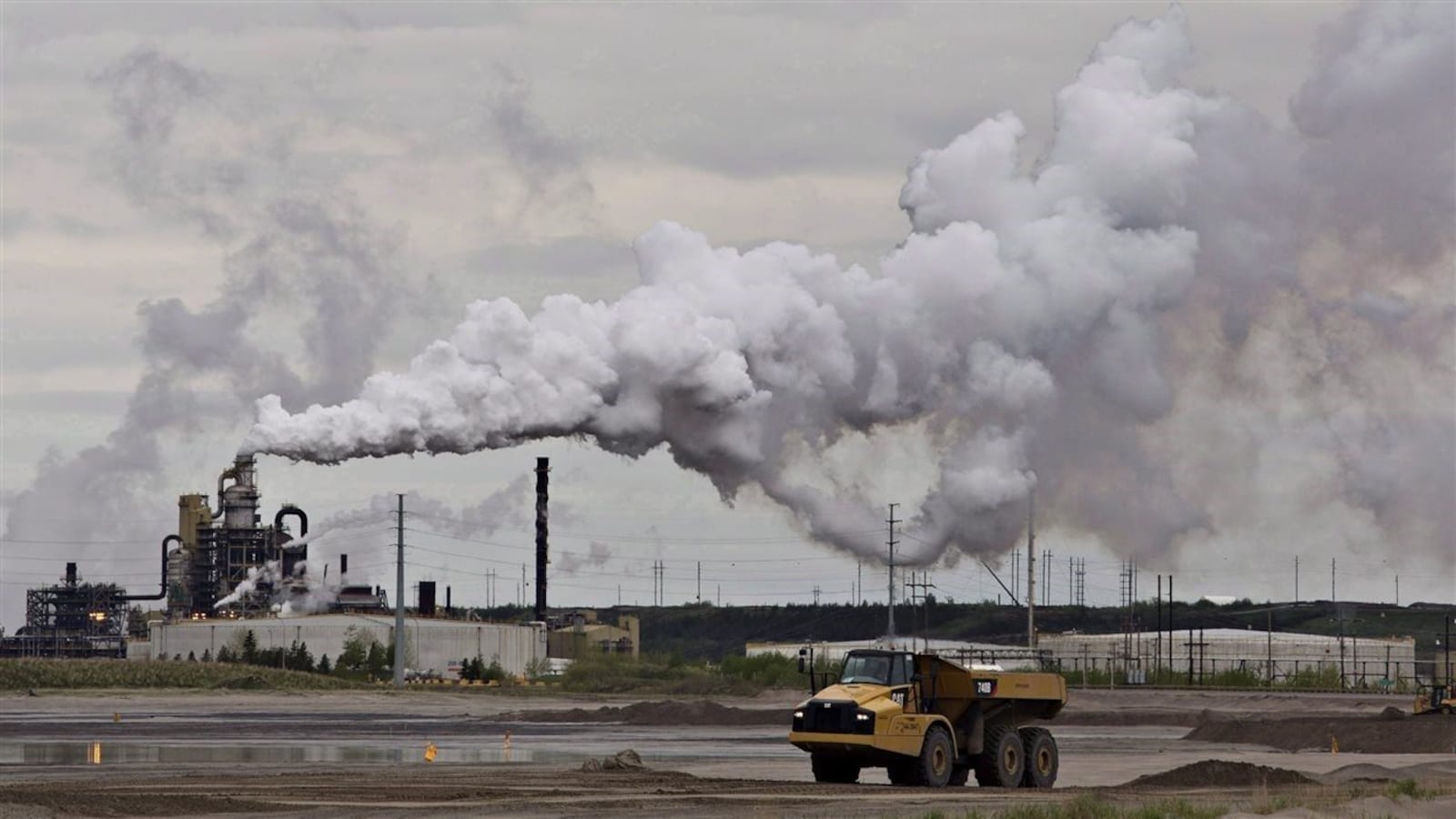 Le site du projet d'exploitation des sables bitumineux Syncrude
