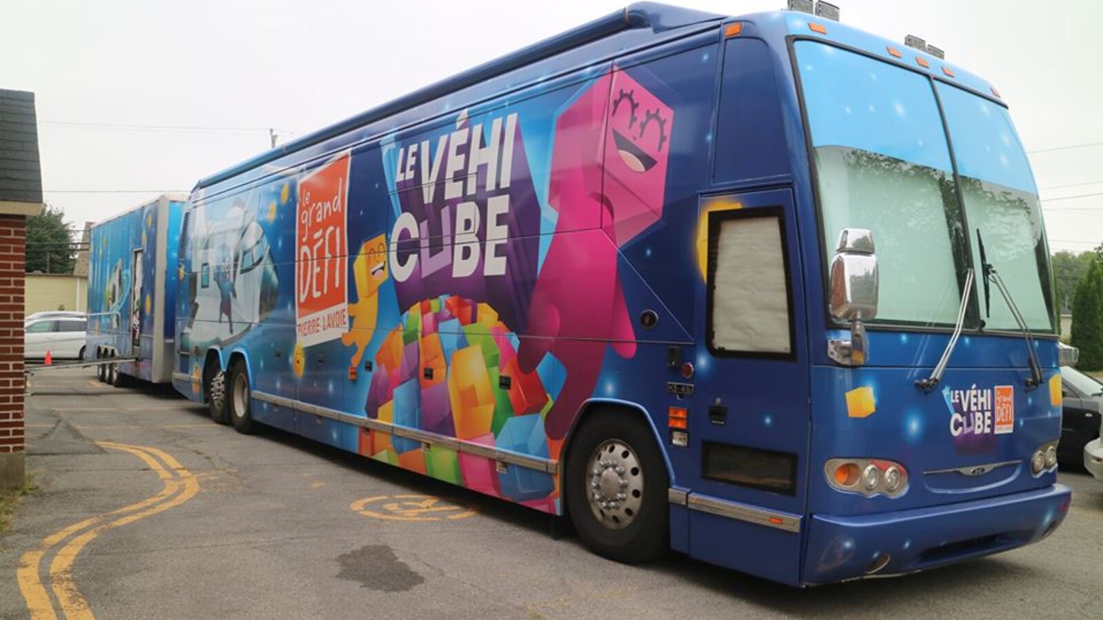 Le camion de tournée du Grand Défi Pierre Lavoie