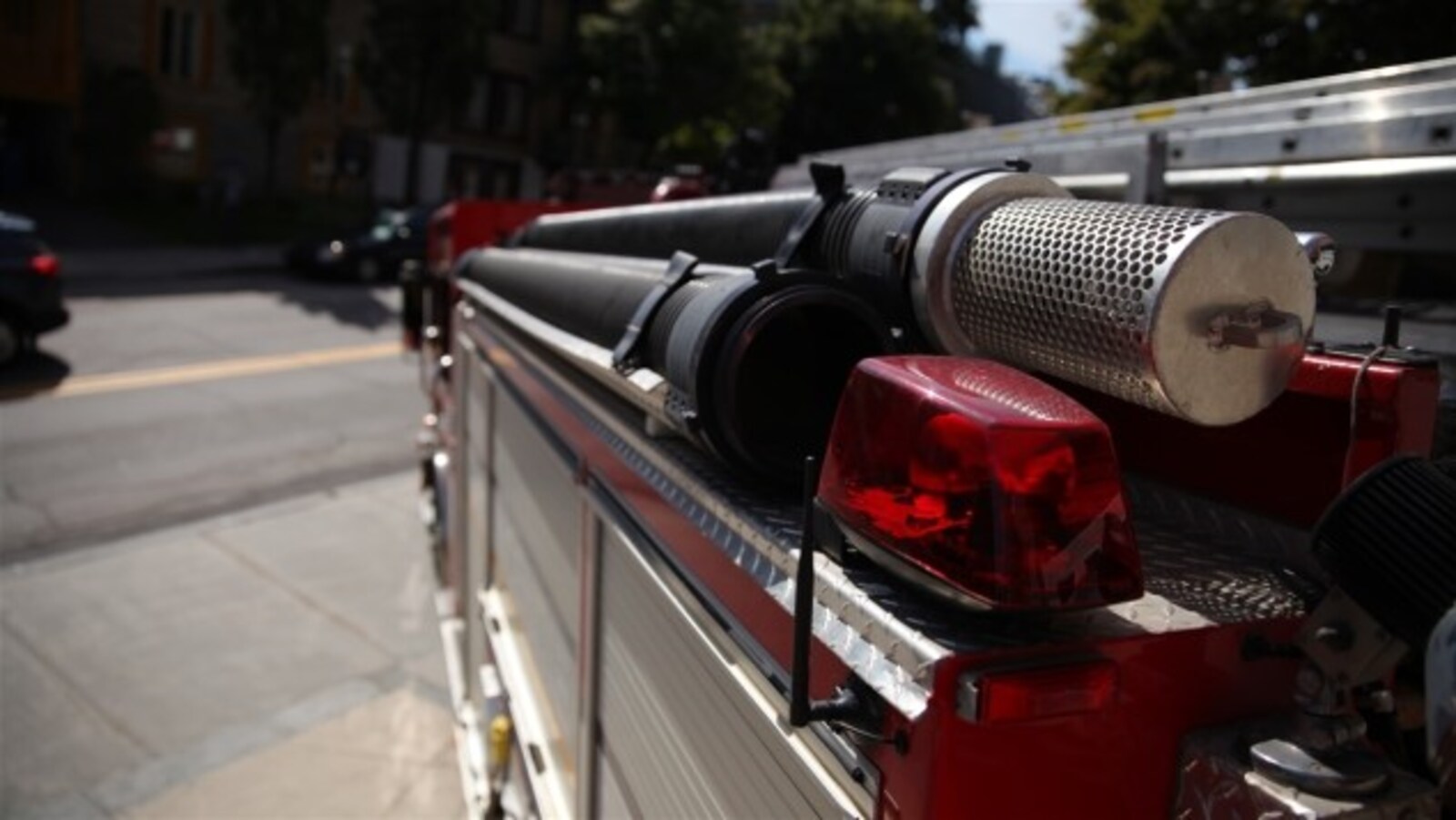 Un camion de pompiers