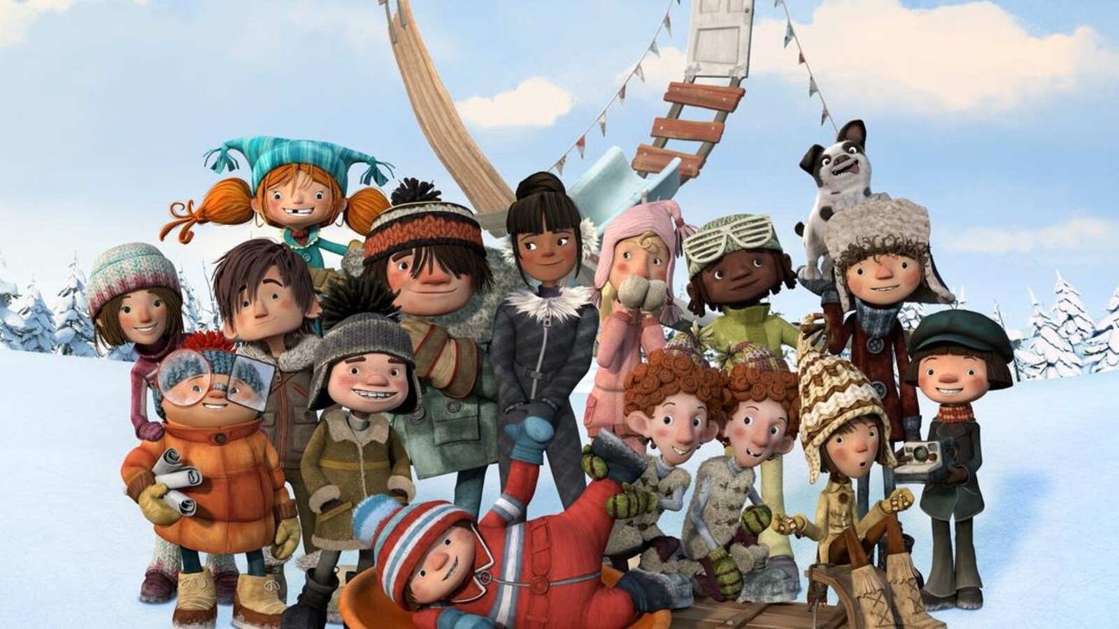 Personnages de La course des tuques