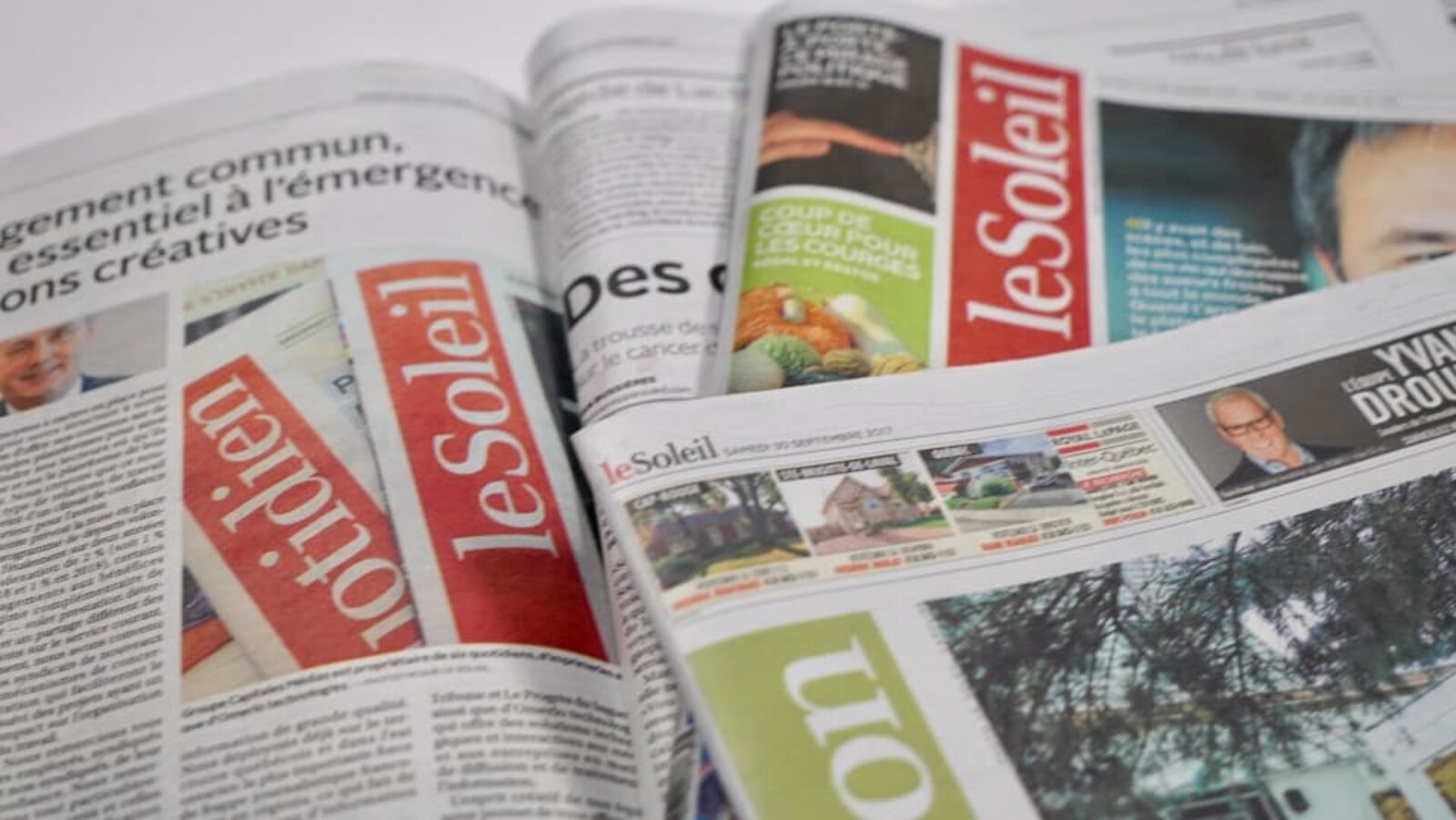 Des éditions du quotidien Le Soleil